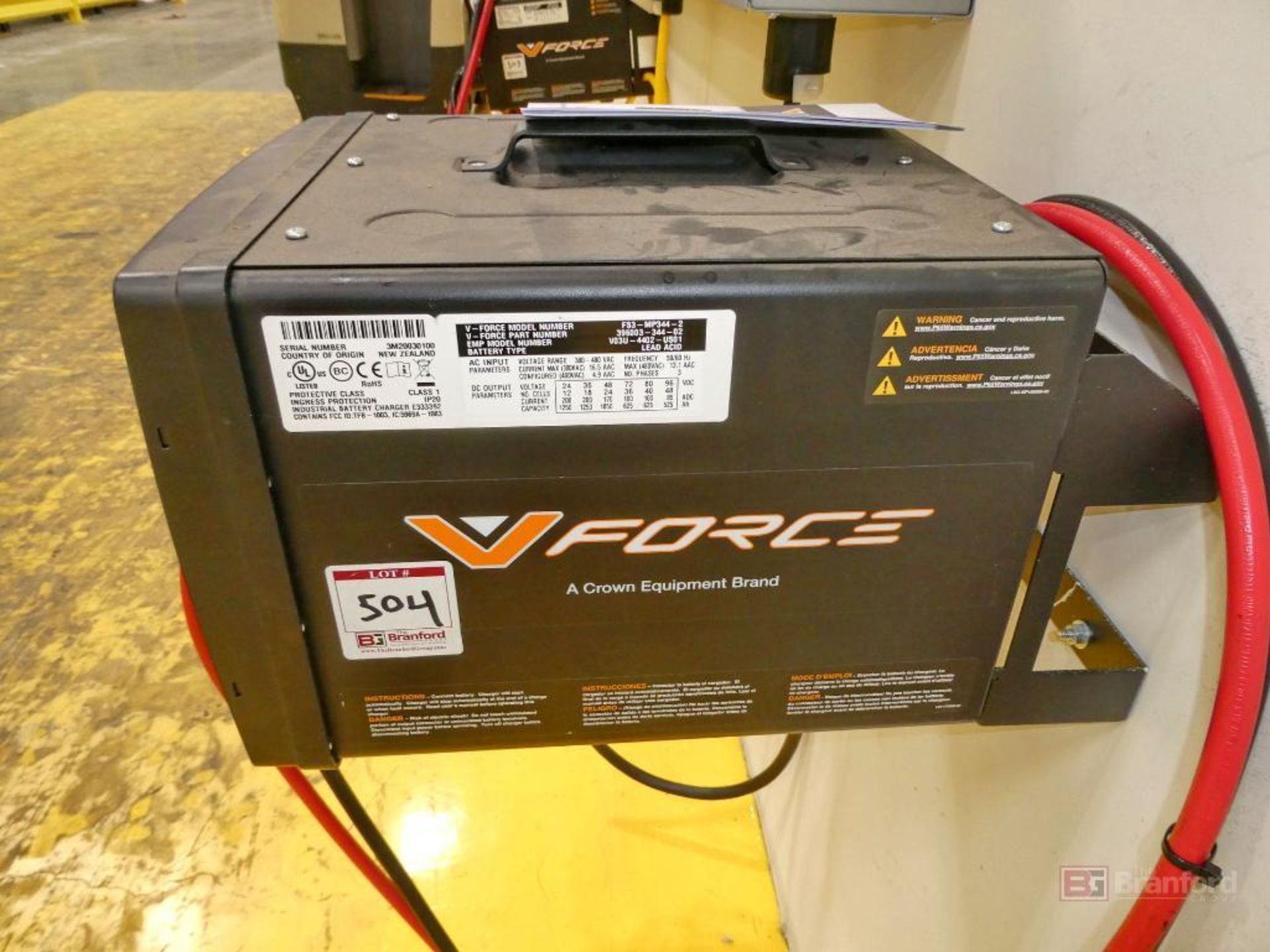 V-Force Model FS3-MP344-3, Forklift Multi-Voltage Battery Charger - Bild 3 aus 6
