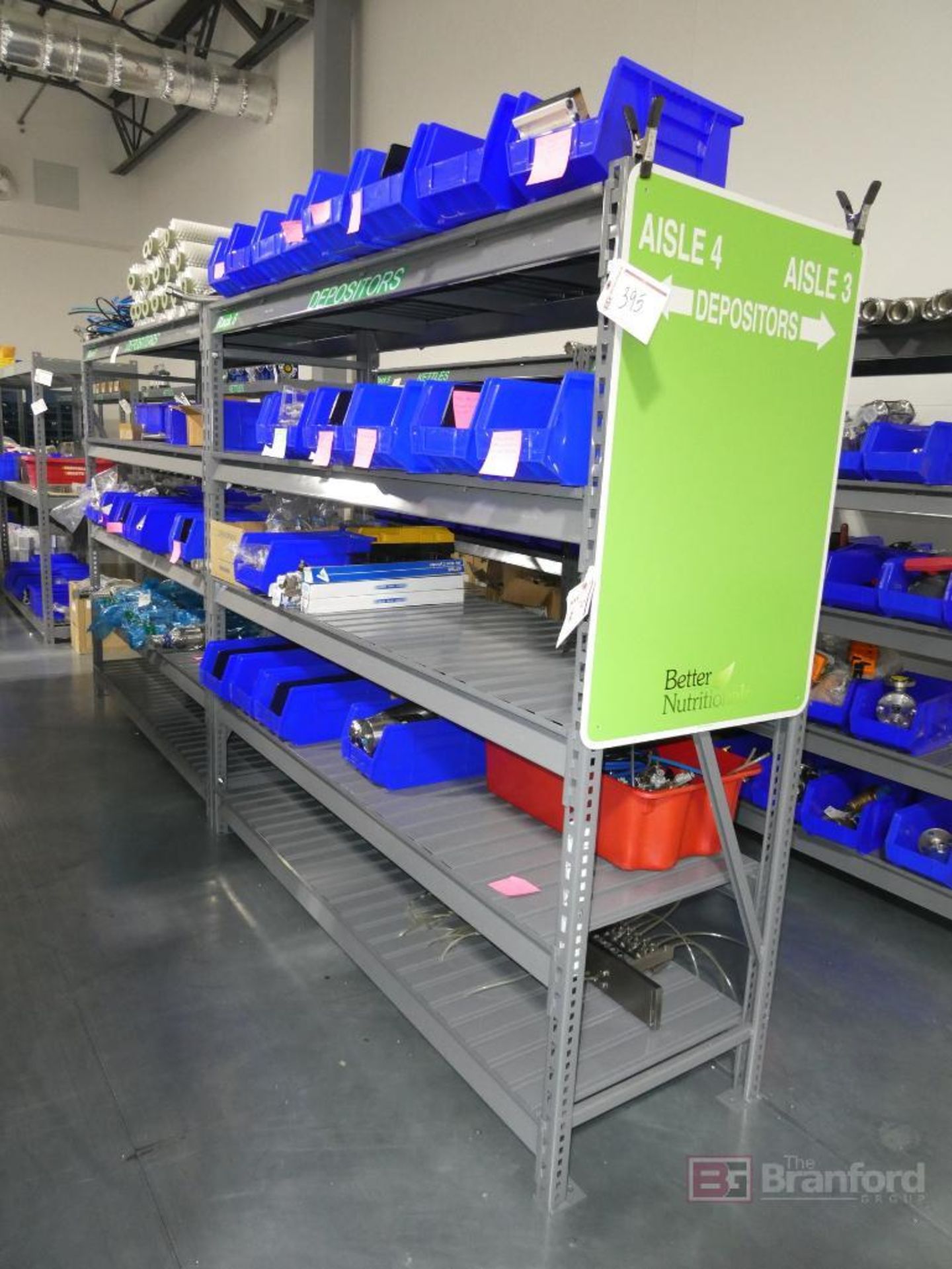 (2) Racks of Depositor Machine Parts and Accessories (Racks not Included)