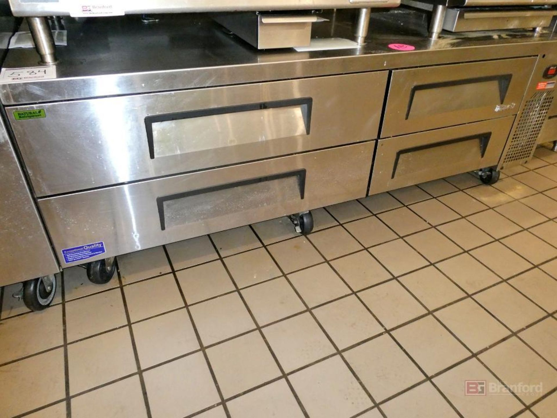 Turboair, Stainless Steel Refrigerated, Four Drawer Table