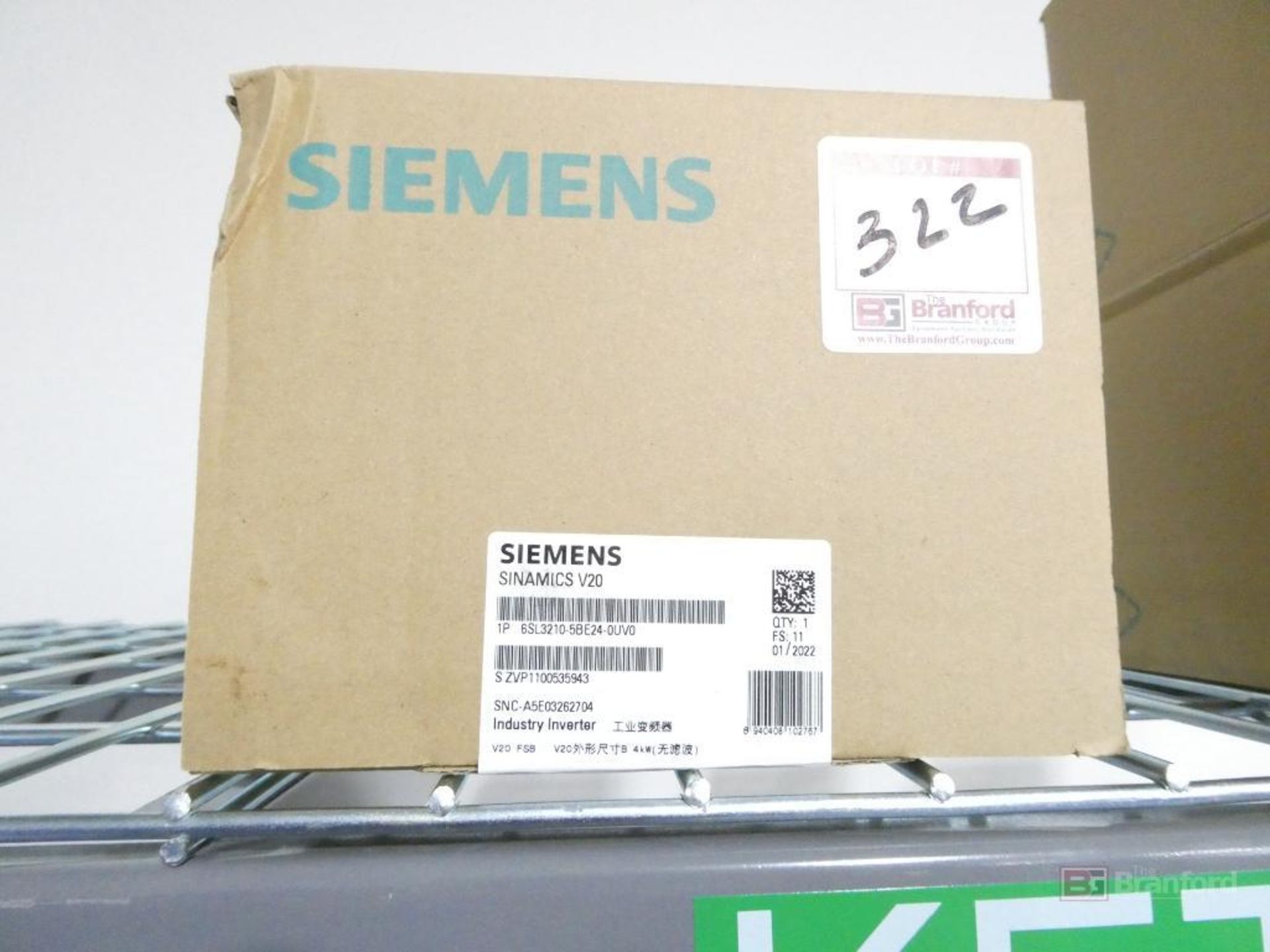 Siemens Sinamics V20, Variable Frequency Drive (New)