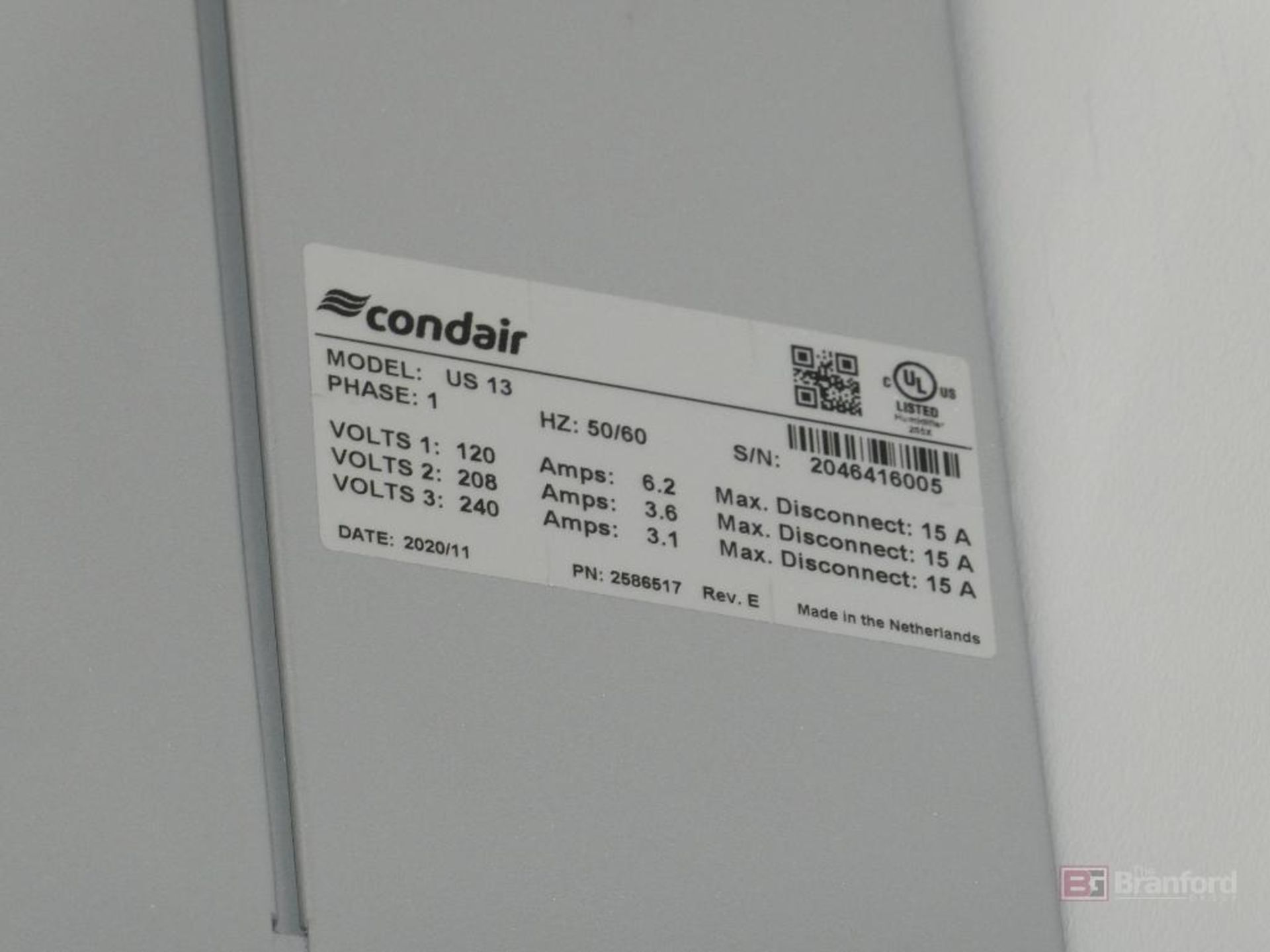 Condair Model US13, Wall Mounted Ultrasonic Humidifier - Image 3 of 3