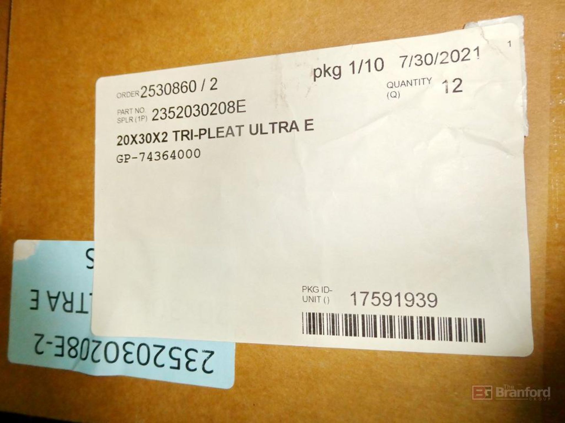 (6) Boxes of Tri-Dim Tri-Pleat Ultra Air Filters - Image 2 of 3