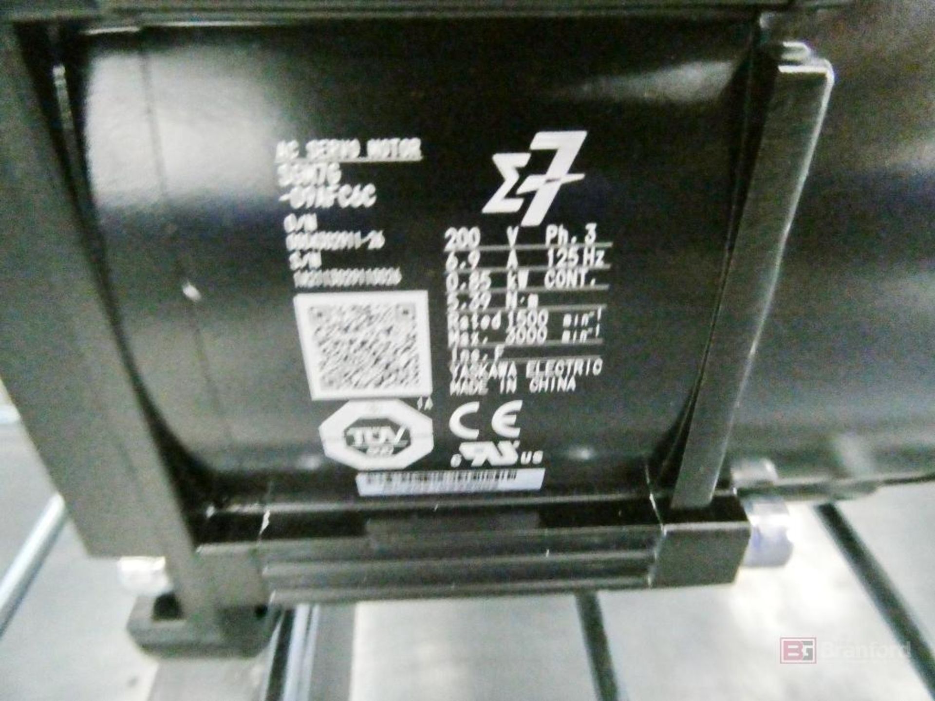 (3) Yaskawa Model SGM7G-09AFC6C, AC Servo Motors - Image 3 of 3