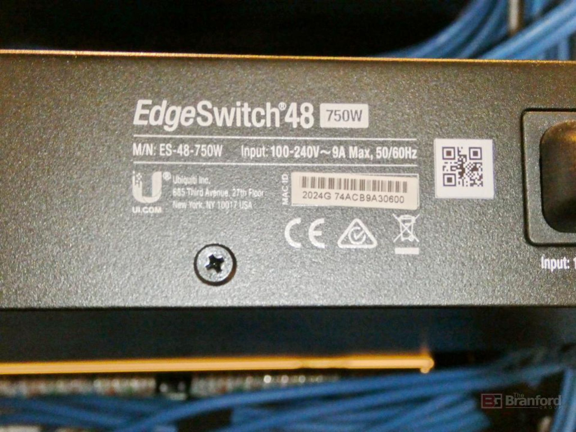 (5) Ubiquiti Inc Model ES-48-750W, EdgeSwitch 48-750W 48-Port Managed POE+Gigabit Switches - Image 3 of 3