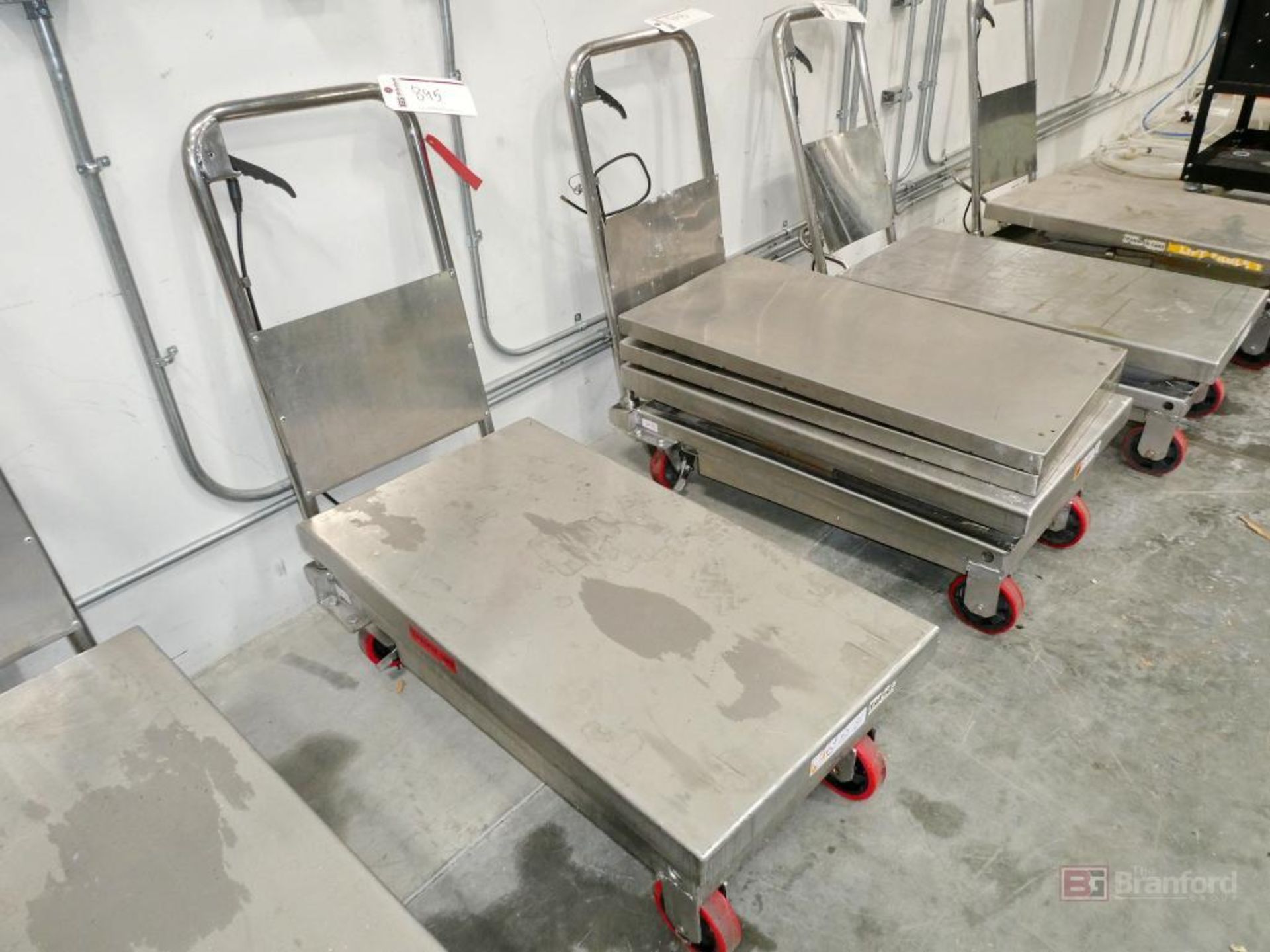 Stainless Steel flatbed lift cart - Image 2 of 2