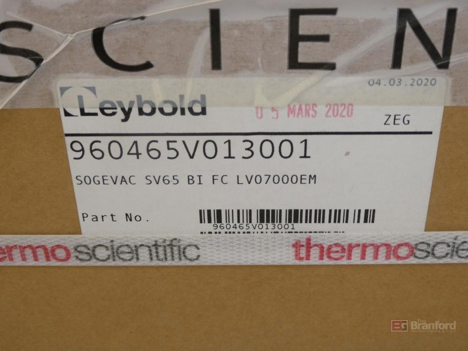 Leybold Sogevac Model SV65BIFC, Rotary Vane Vacuum Pump - Image 4 of 5