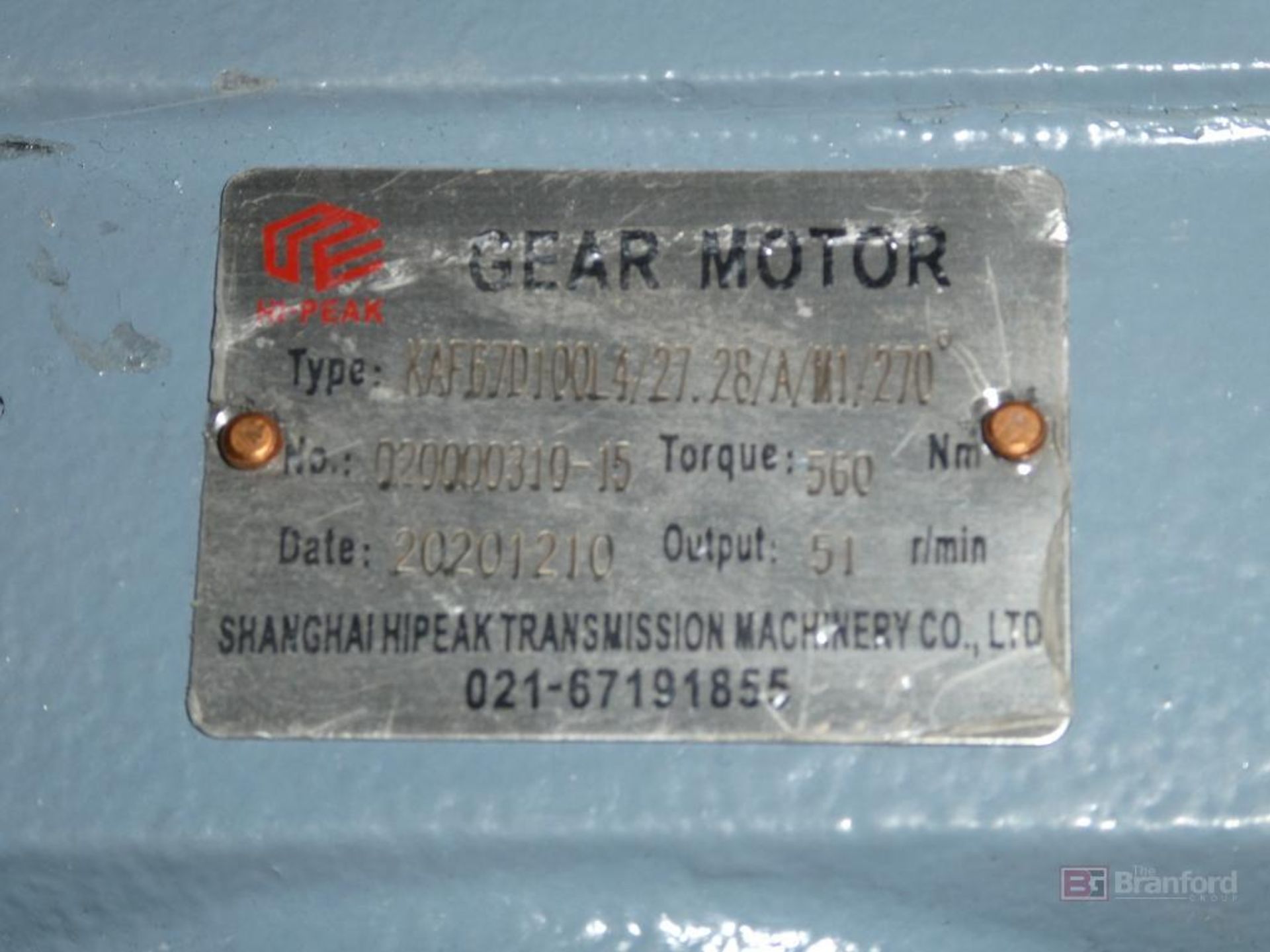 EverGear Model MTJAF67-Y2.2-4P-28-M5A, Gearbox Speed Reducer, Assorted Gear Motors - Image 6 of 10