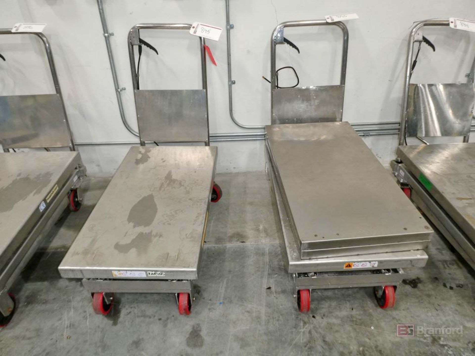 Stainless Steel flatbed lift cart