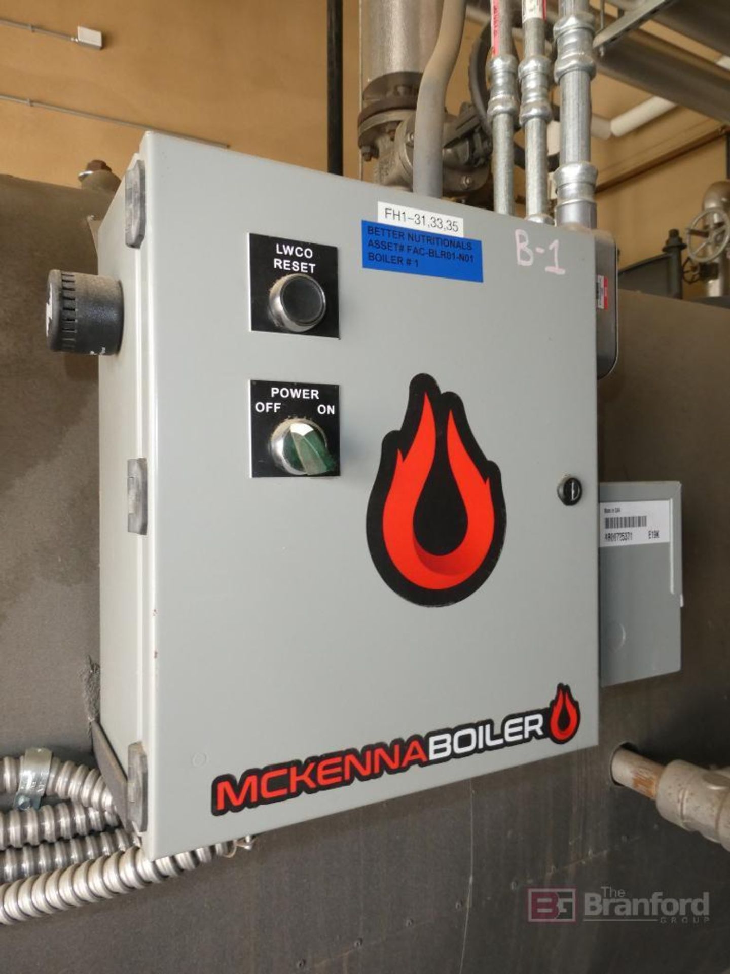 McKenna Boilers Model JFS50LF, 50HP High Pressure Steam Boiler - Image 6 of 12