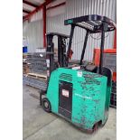 Mitsubishi FBC18NS 3,500-Lb Stand-Up Counterbalance 36V Electric, 3-Wheel Forklift