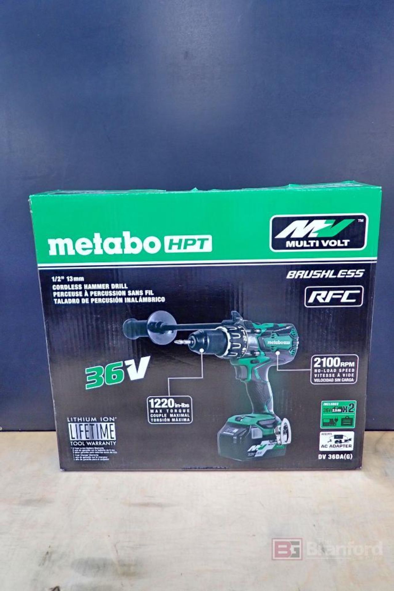 Metabo HPT DV36DA MultiVolt Brushless RFC 1/2" 13mm Cordless Hammer Drill