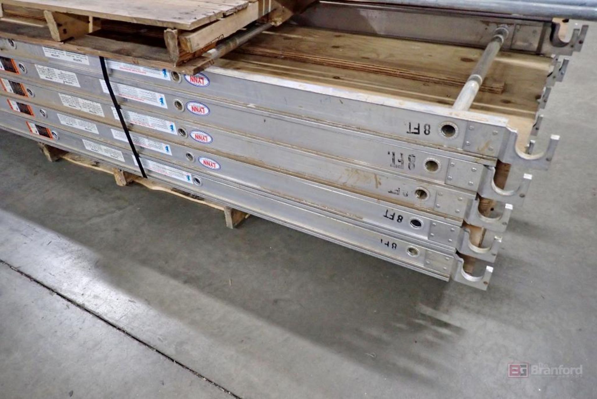 Large Lot of (33) Lynn AP8 Aluminum/Plywood Scaffold Decking Walkboards - Image 3 of 5