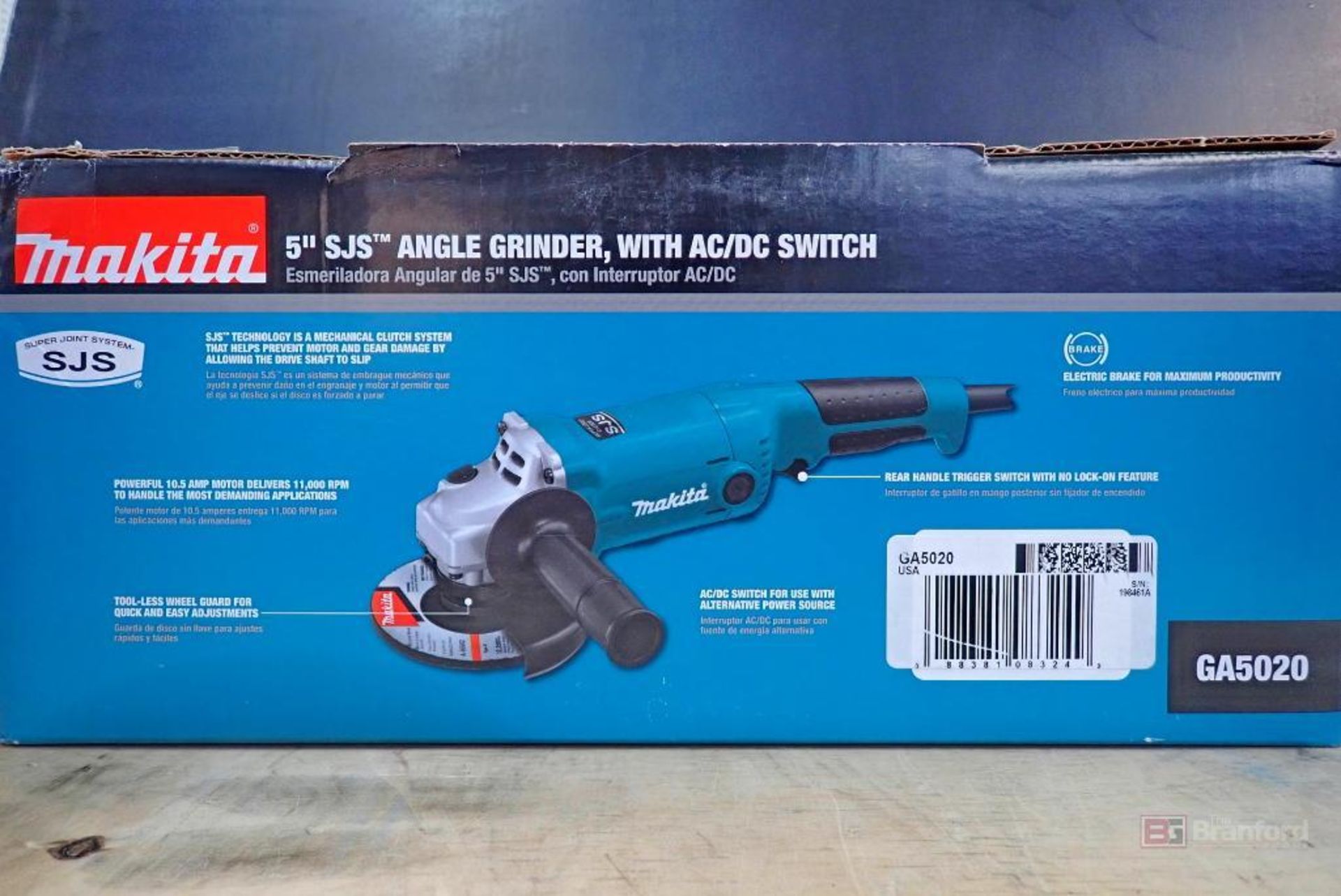 Makita GA5020 5" SJS Angle Grinder w/ AC/DC Switch - Bild 8 aus 8