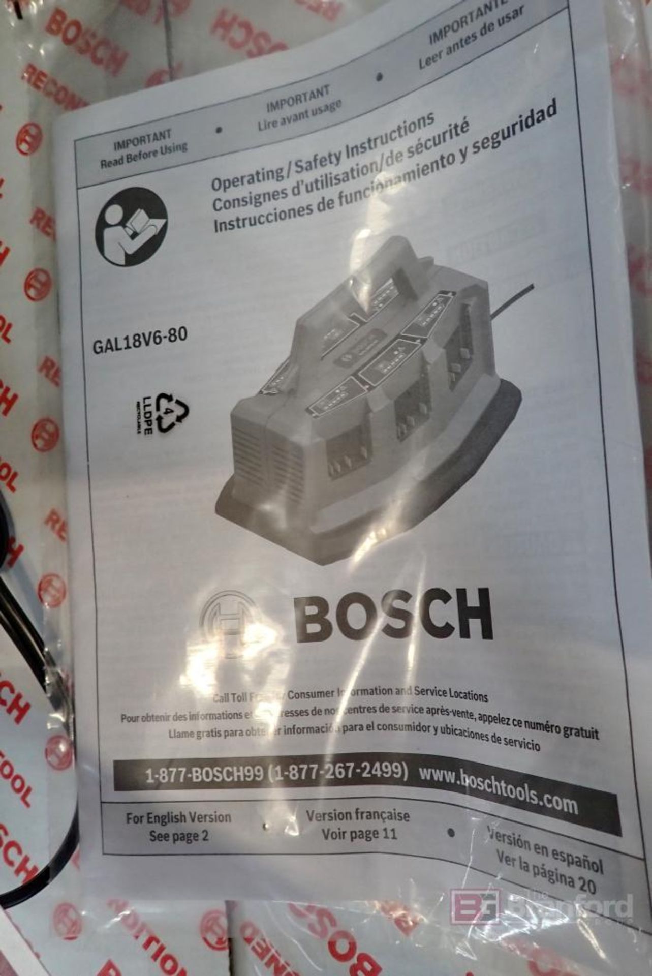 Bosch GAL18V6-80-RT 6-Bay Sequence Charger - Image 3 of 3