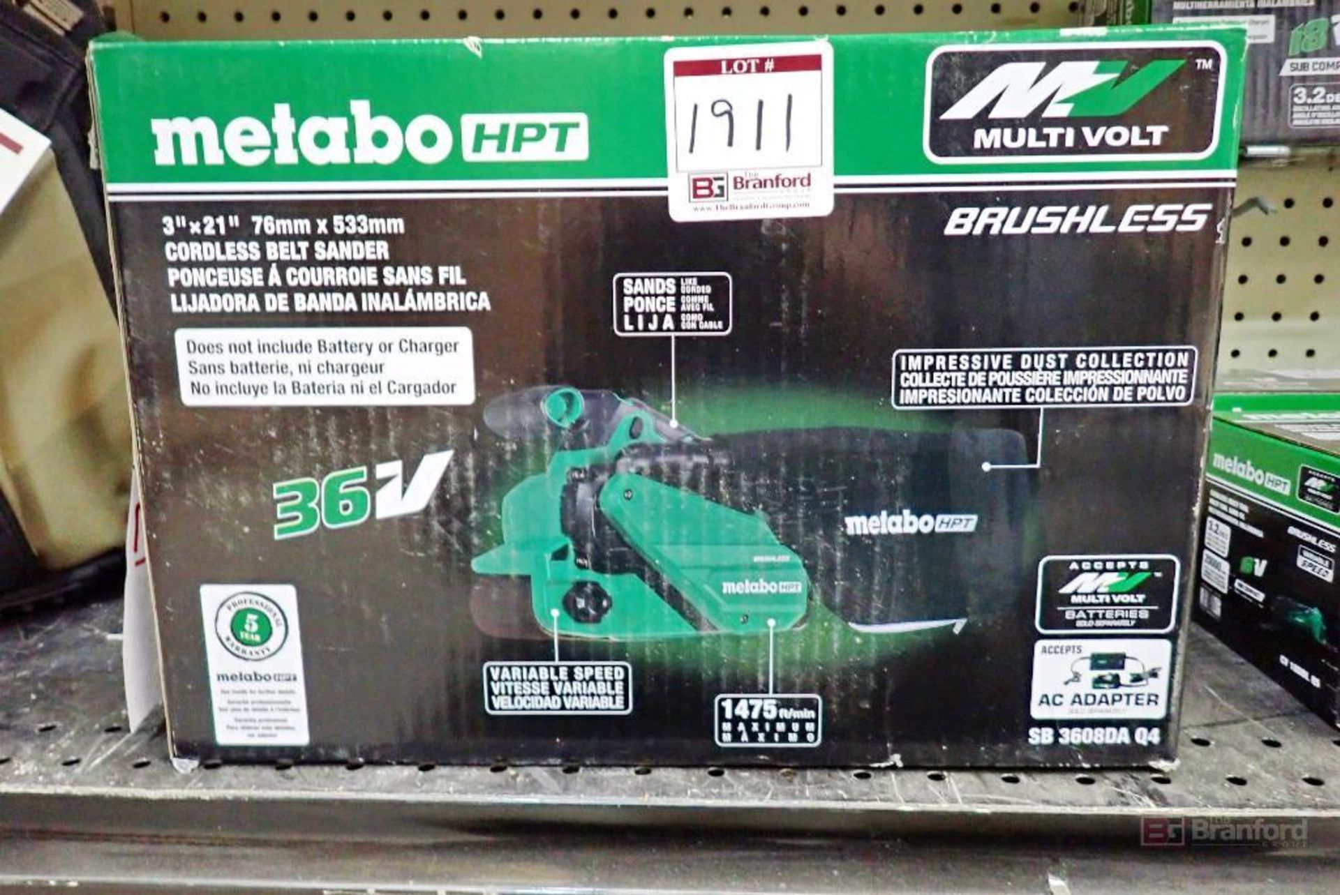 Metabo HPT SB 3608DA Q4 Brushless Cordless Belt Sander