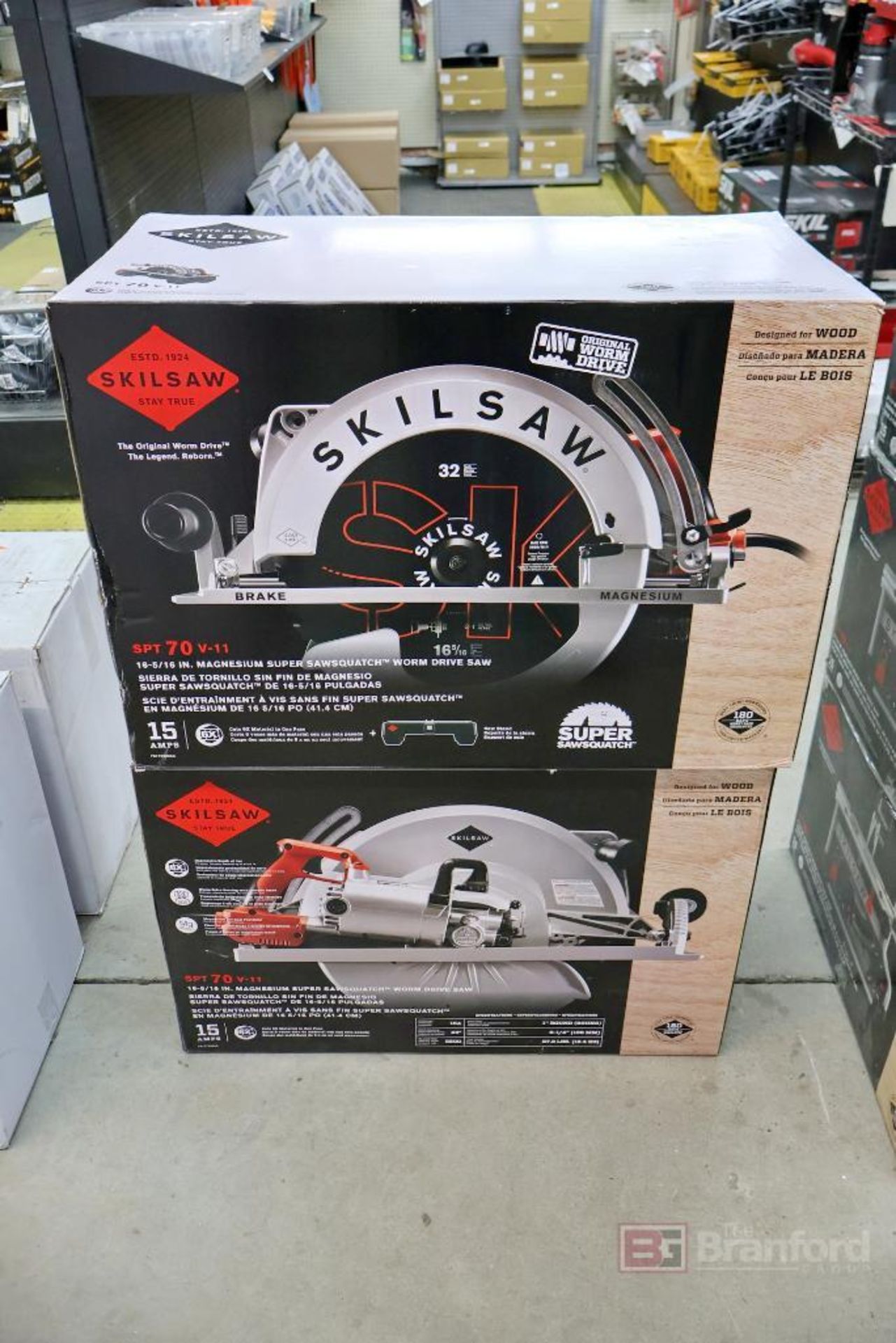 SKILSAW SPT 70 V-11 Magnesium Sawsquatch Worm Drive Saw - Image 6 of 11