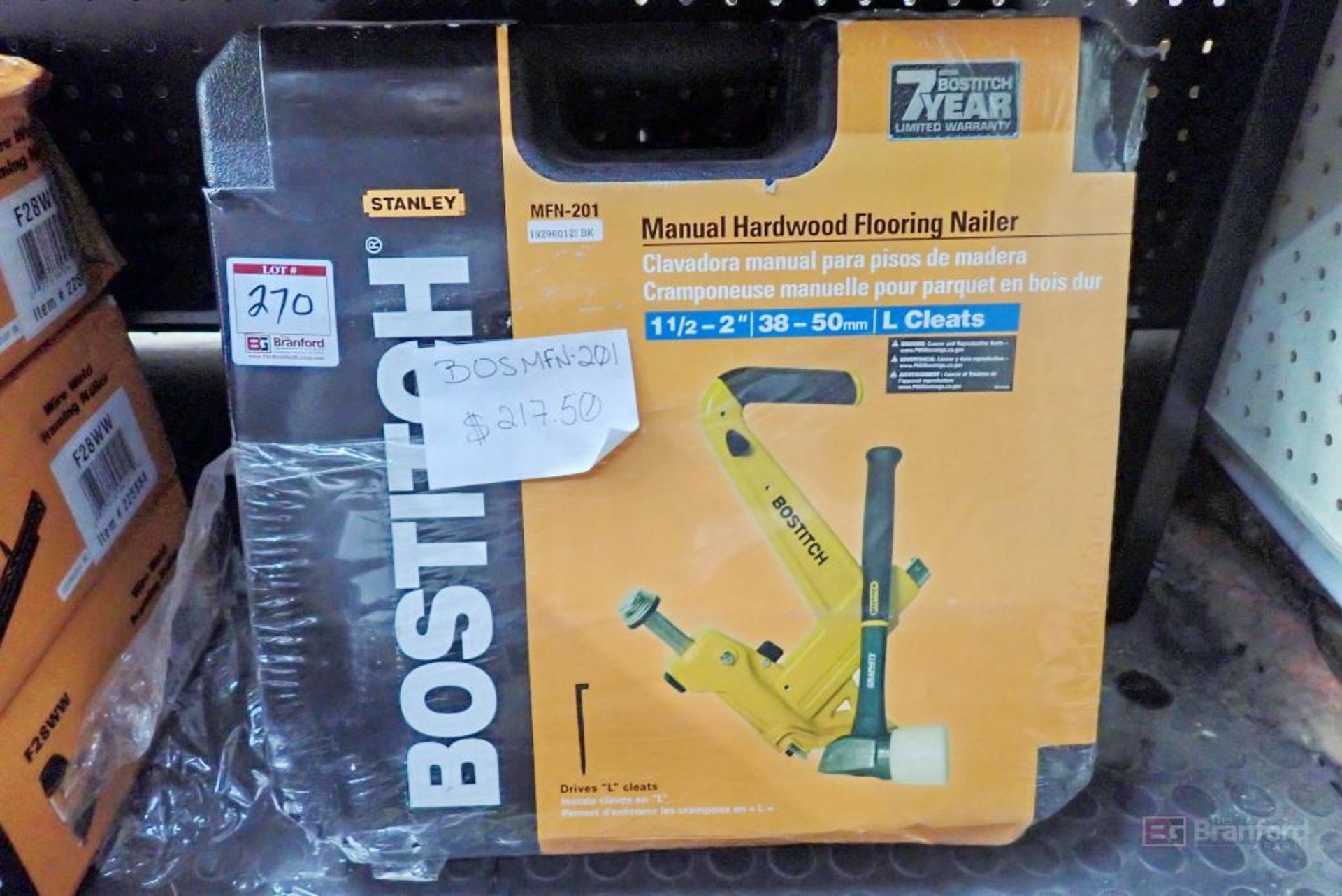 Bostitch MFN-201 Manual Hardwood Flooring Nailer