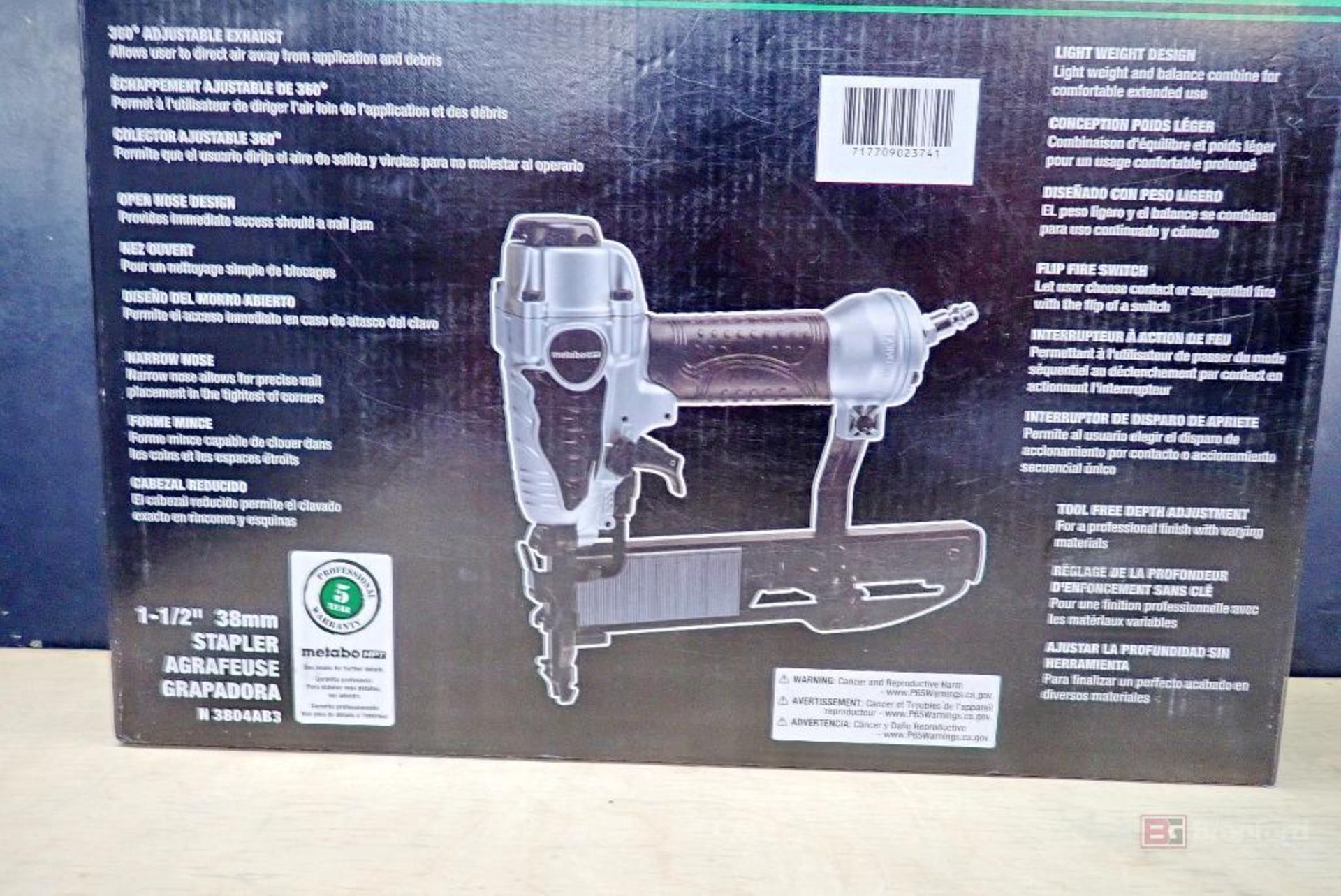 Metabo HPT N3804AB3 1-1/2" 38mm Stapler - Image 3 of 4