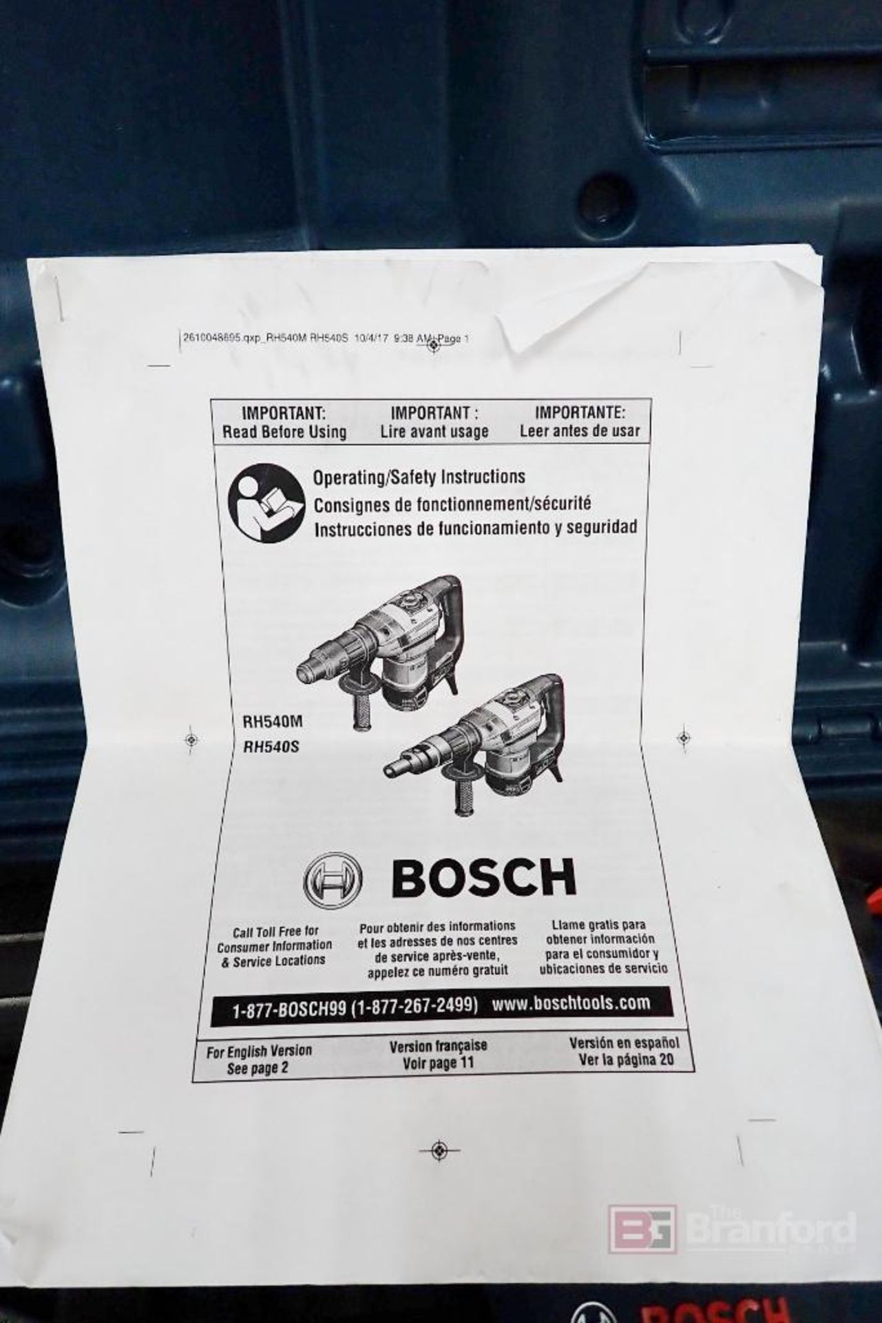 Bosch RH540M-RT BoschHammer Rotary Hammer - Image 8 of 9