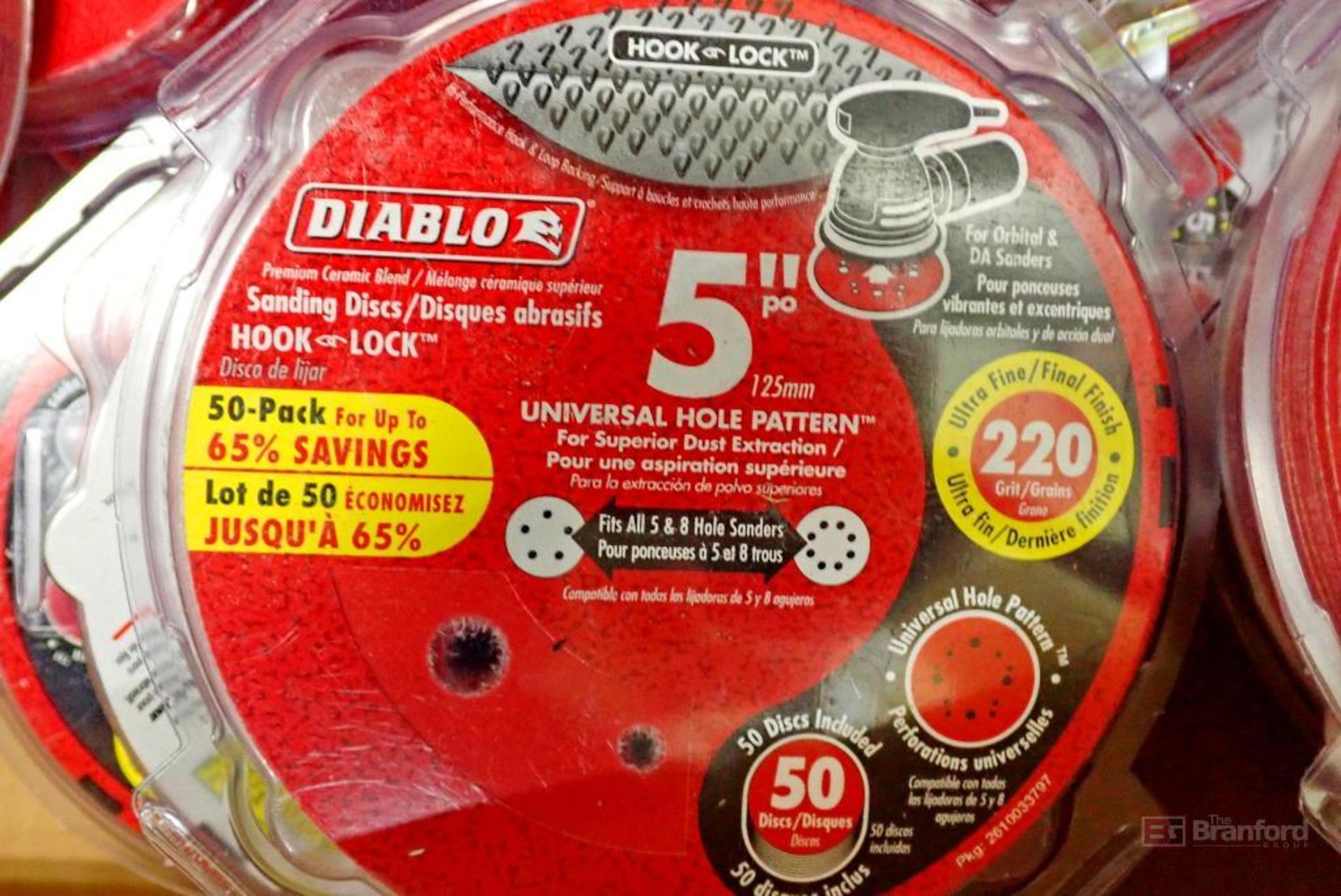 Lot Box of Diablo Universal Hole Pattern 5" Sanding Disks - Image 2 of 3