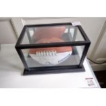 Boomer Esiason Autographed Football w/ Case