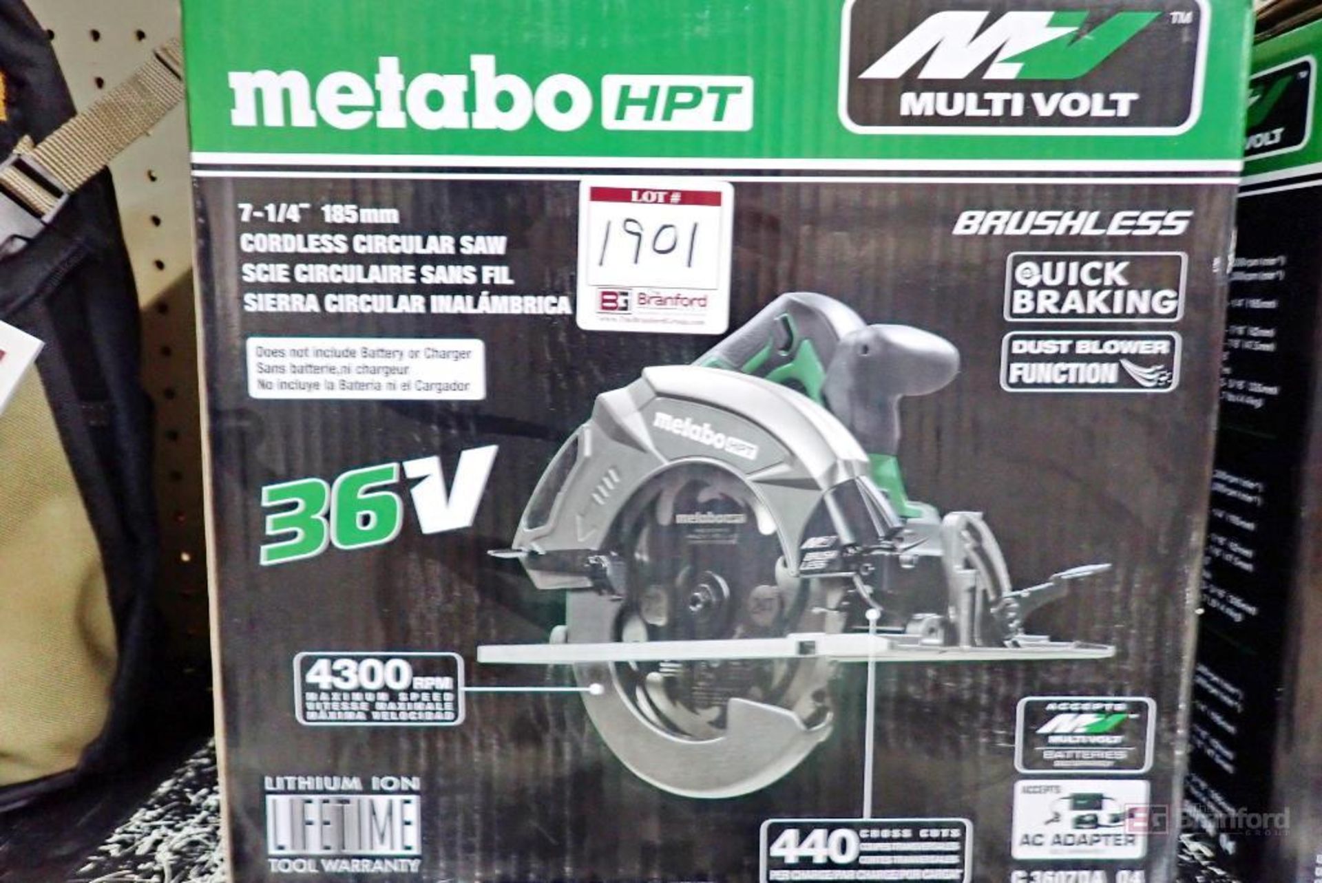 Metabo C 3607DA Q4 Brushless Cordless Circular Saw - Image 3 of 5