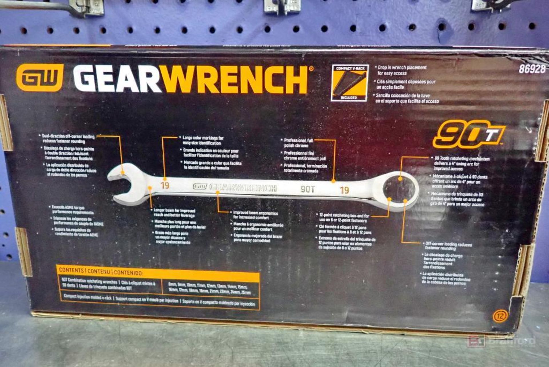 GearWrench 86928 16 Pc. Metric Combination Ratcheting Wrench Set - Image 3 of 4