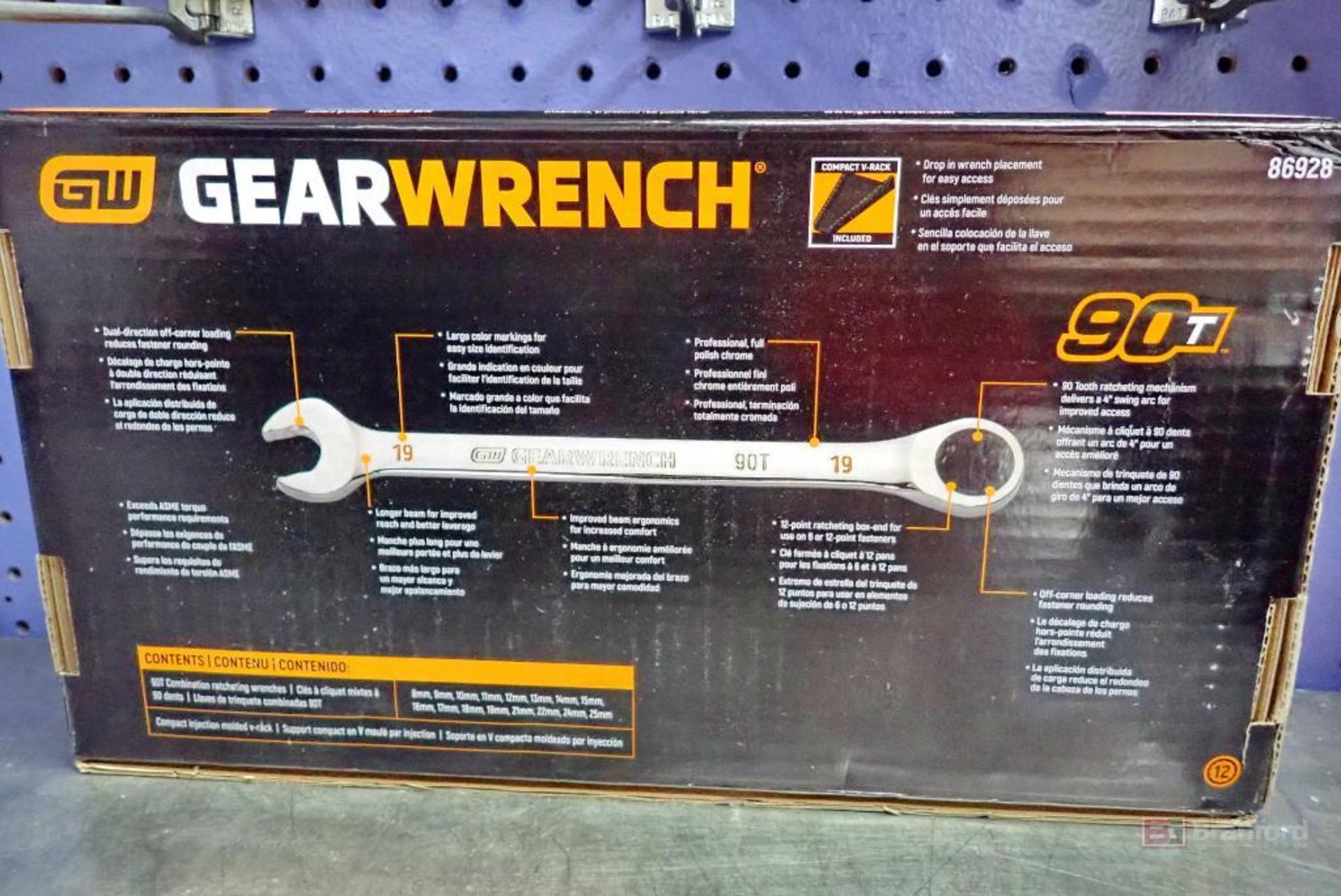 (2) GearWrench 86426 120XP 14 Pc. Metric Combination Ratcheting Wrench Sets - Image 3 of 4