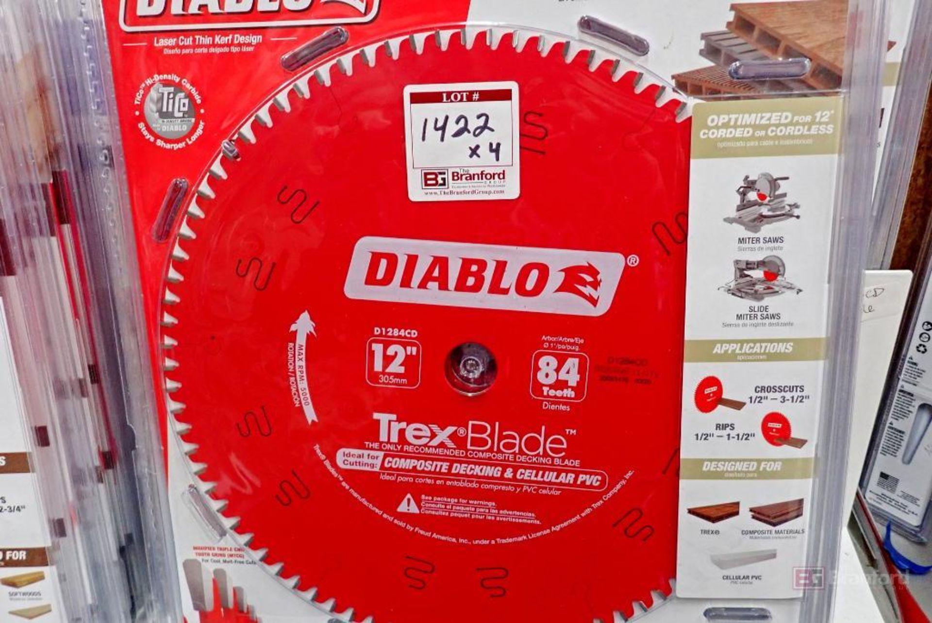 (11) Diablo 12" 84T Trex Saw Blades - Image 2 of 3