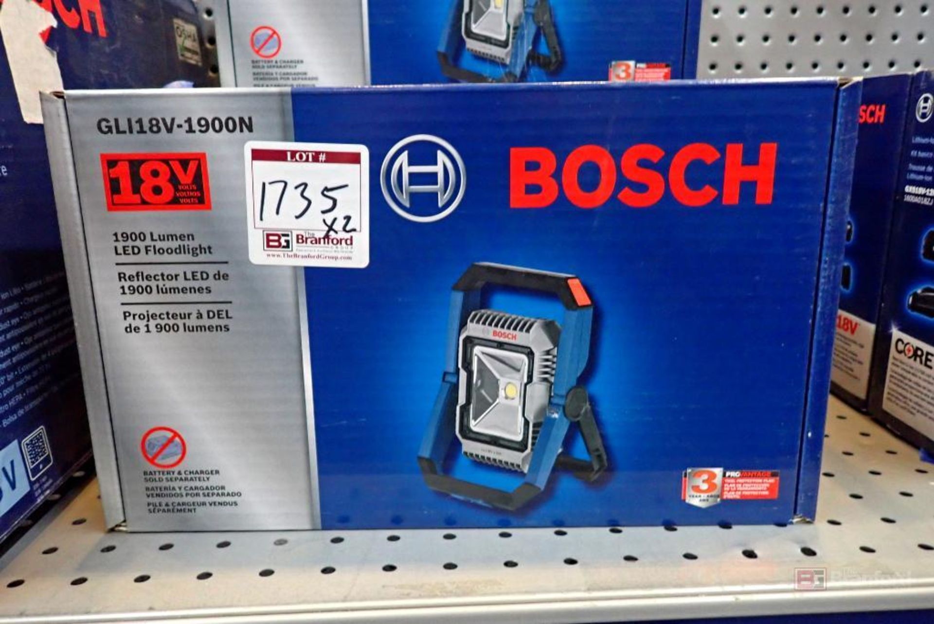 (2) Bosch GLI18V-1900N LED Floodlights - Image 3 of 3