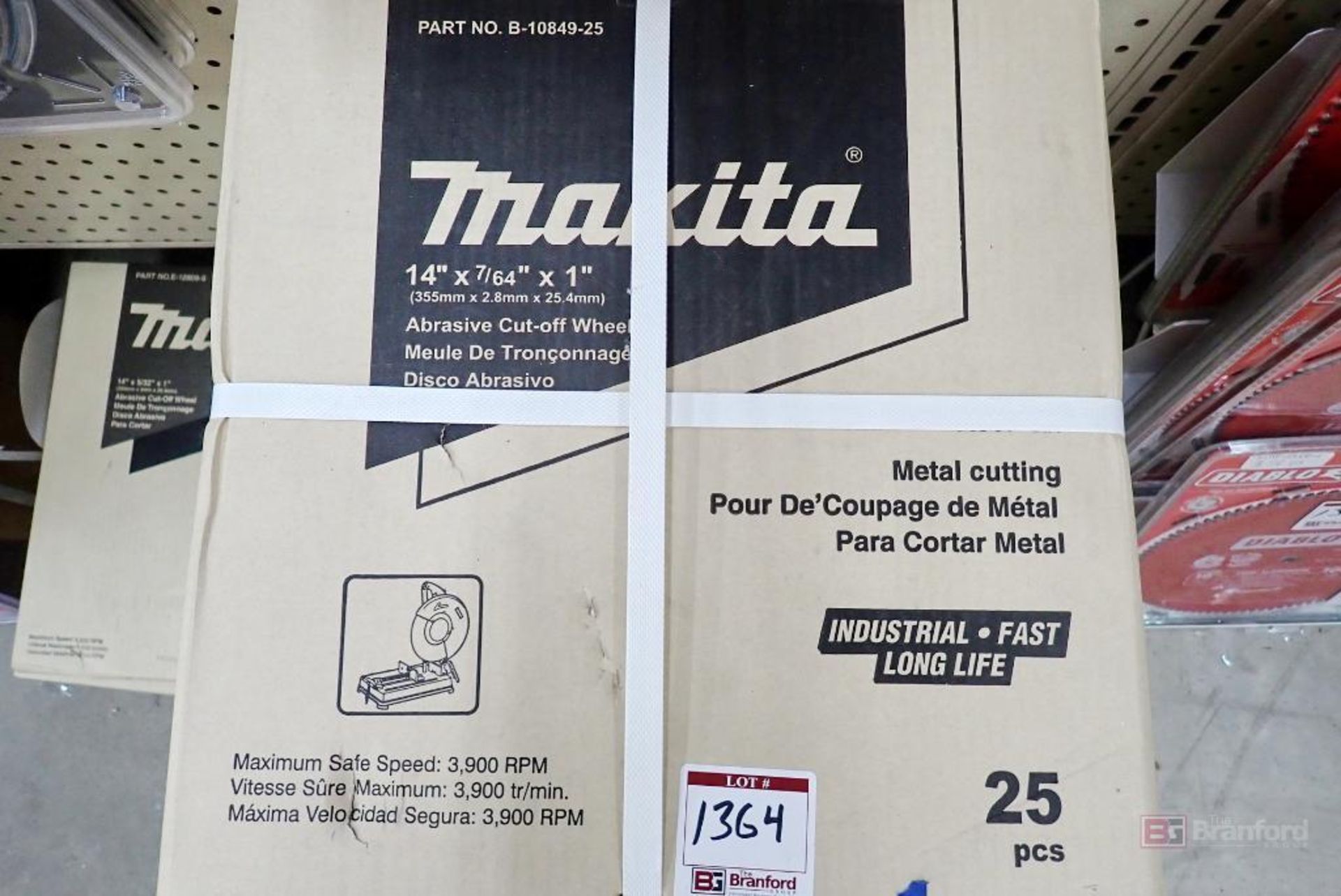 (1) Case of 25 Pc Per Box (25 Total) Makita B-10849-25 Metal Cutting Blades - Image 2 of 3