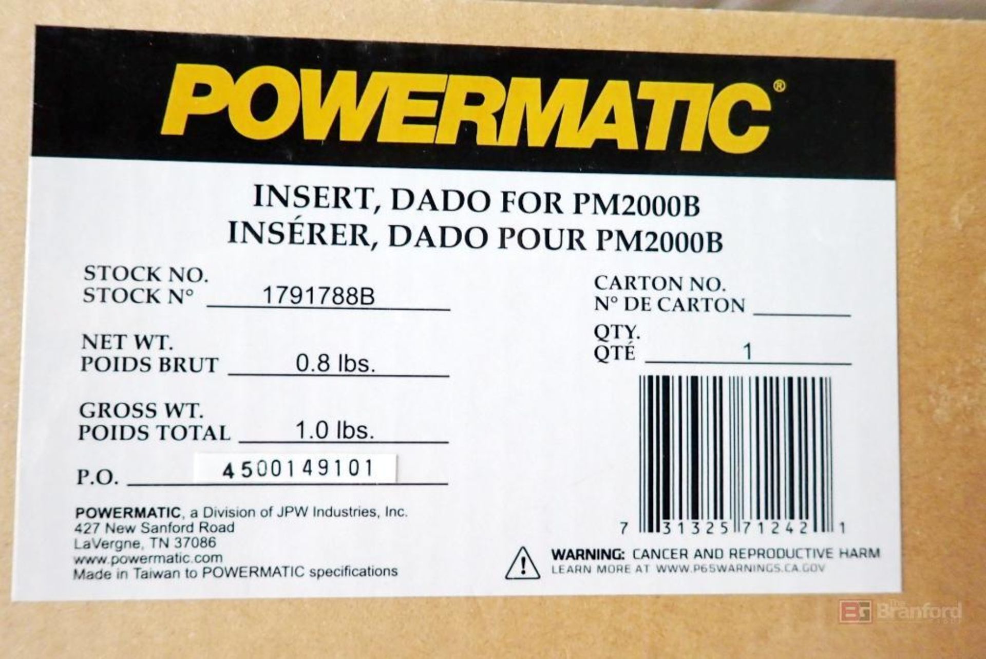 (3) Powermatic Insert DADO for PM2000B - Image 4 of 4