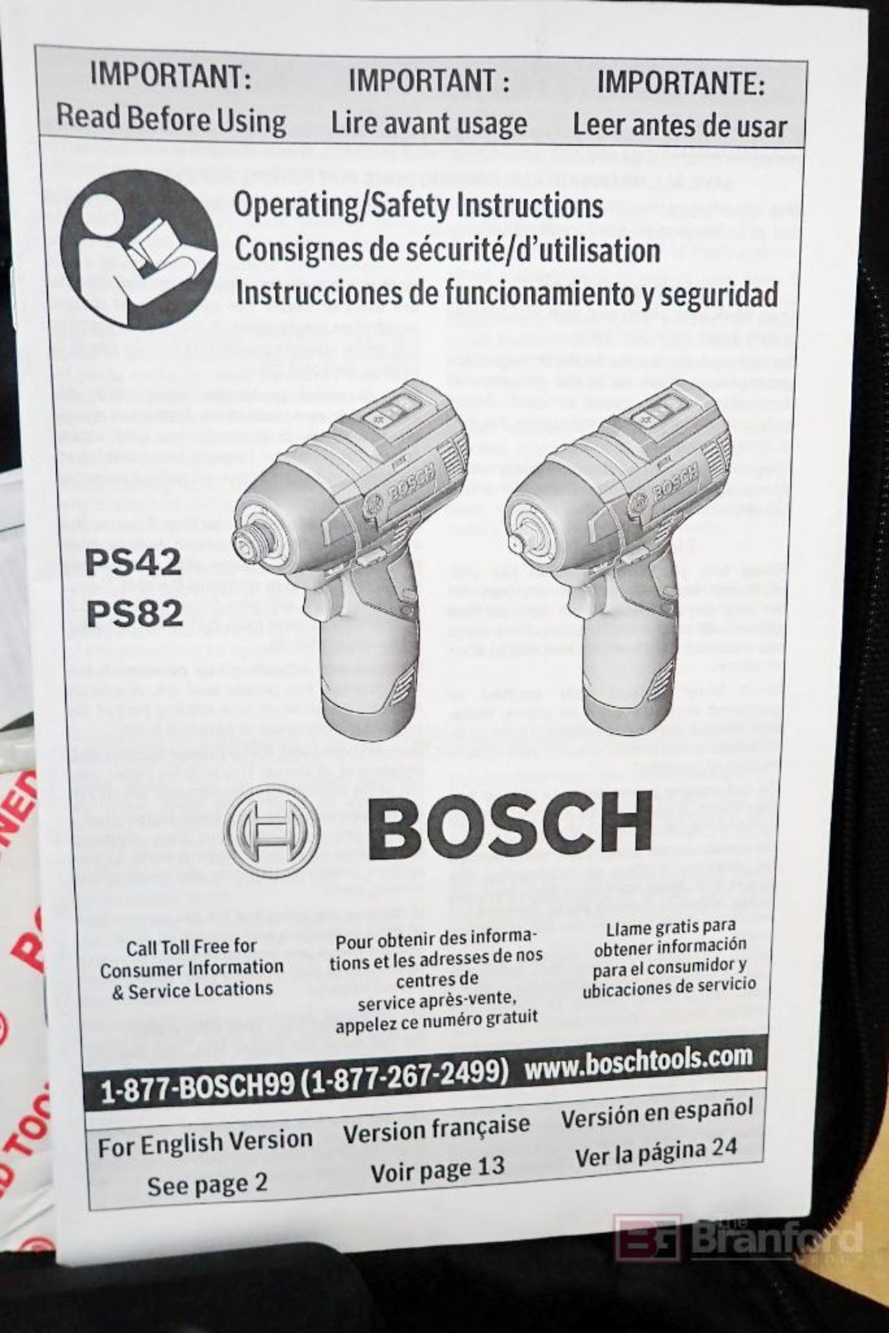Bosch GXL12V-220B22-RT Brushless Combo Kit w/ Driller - Driver - Image 4 of 6