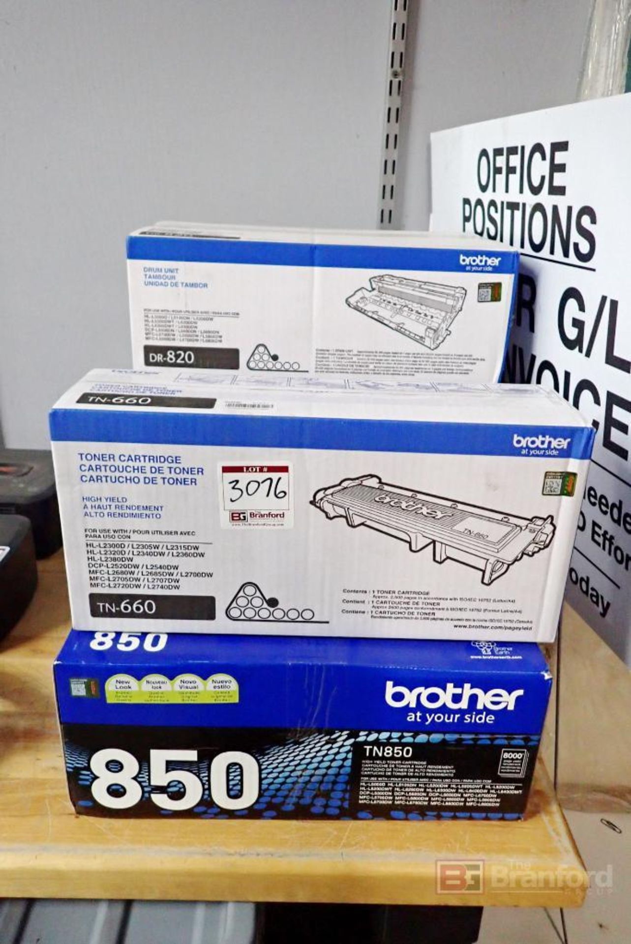 (5) Brother Toner Cartridges