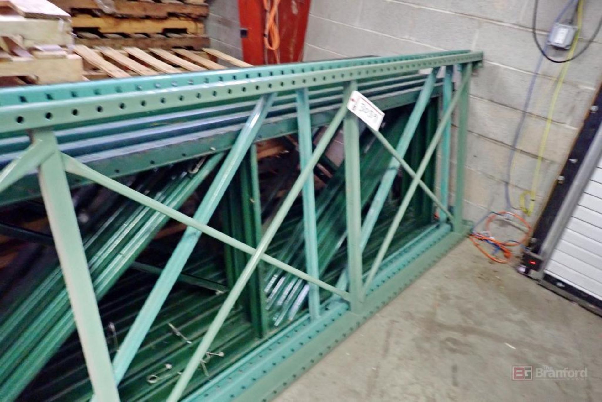 (7) Sections of Assembled Tear Drop Style Adjustable Steel Pallet Racking - Image 5 of 7