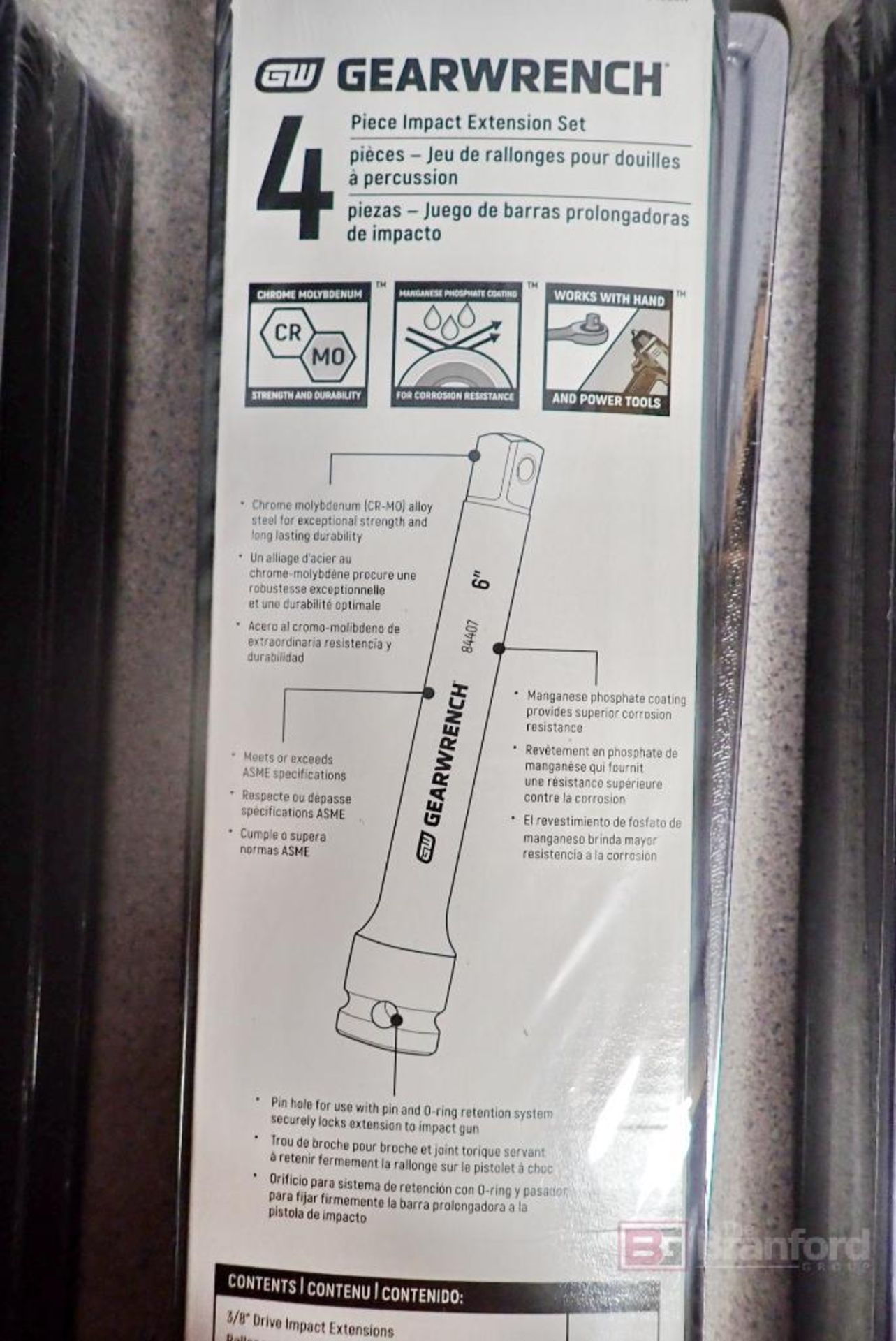 (2) GearWrench 84926N 4Pc. Impact Extension Sets - Image 4 of 5