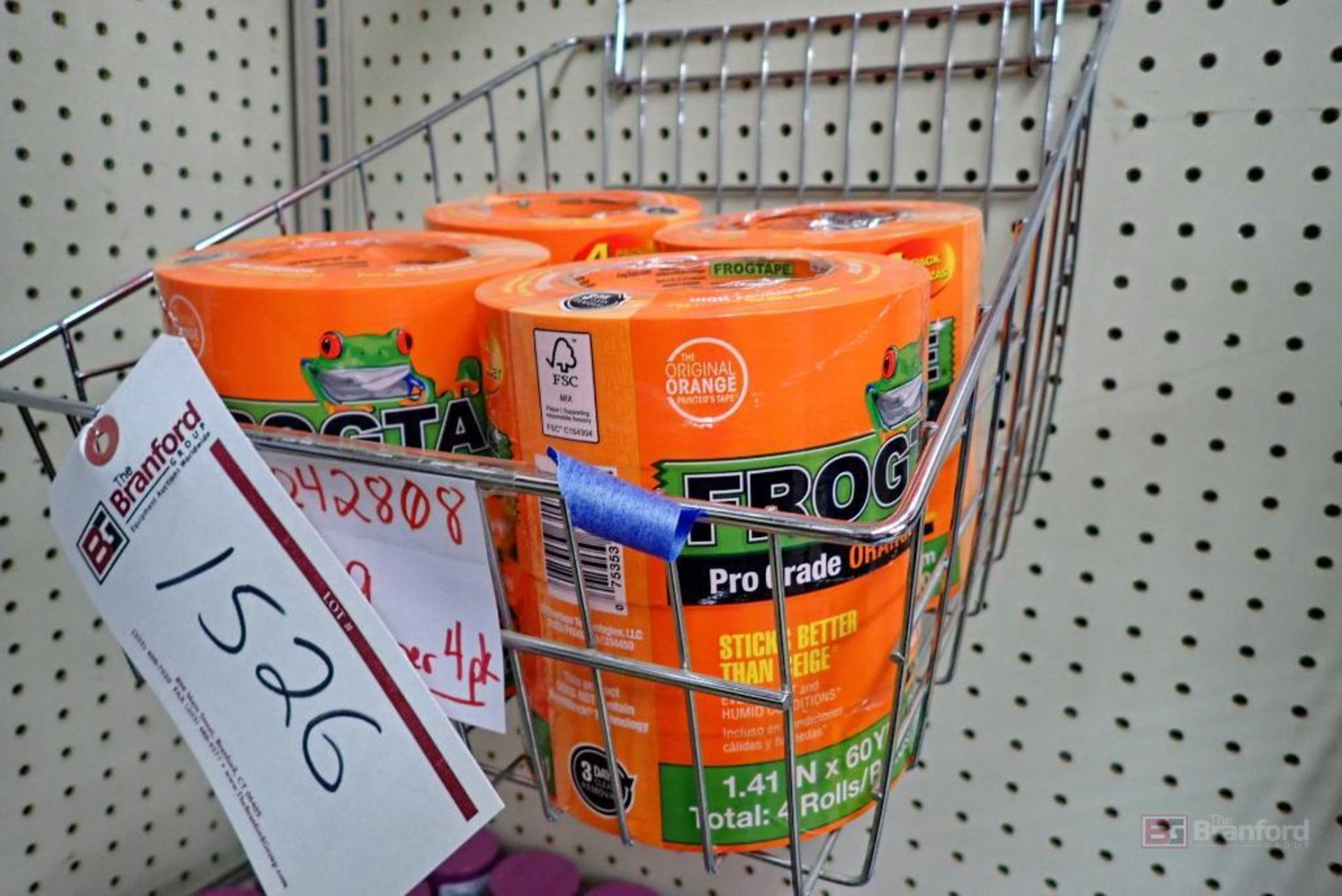 Box Lot of FrogTape Orange Painters Tape & T-Rex Clear Repair Tape - Bild 5 aus 7