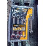 (3) GearWrench 93004D 5 Pc. Metric Combination Ratcheting Wrench Sets