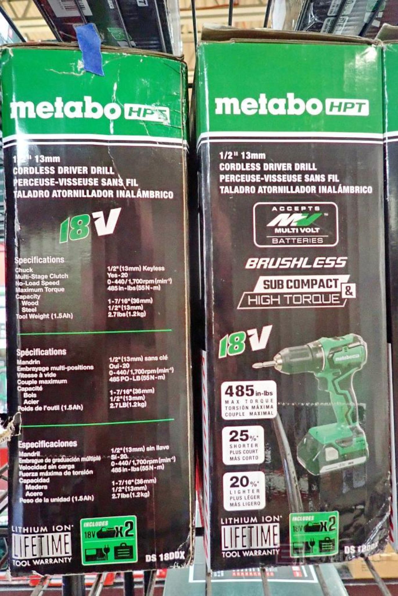 Metabo HPT DS 18DFX 1/2" 13mm Cordless Driver Drill - Image 2 of 3