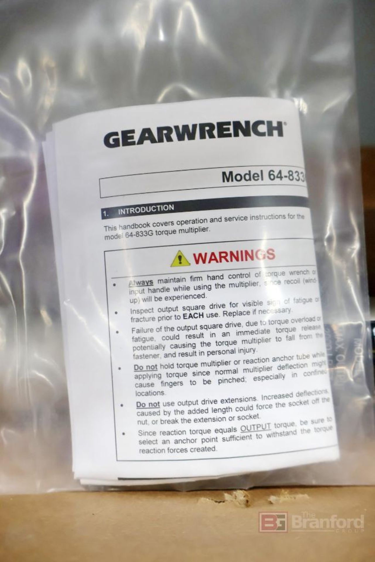 GearWrench 64-833G Torque Multiplier - Image 4 of 6