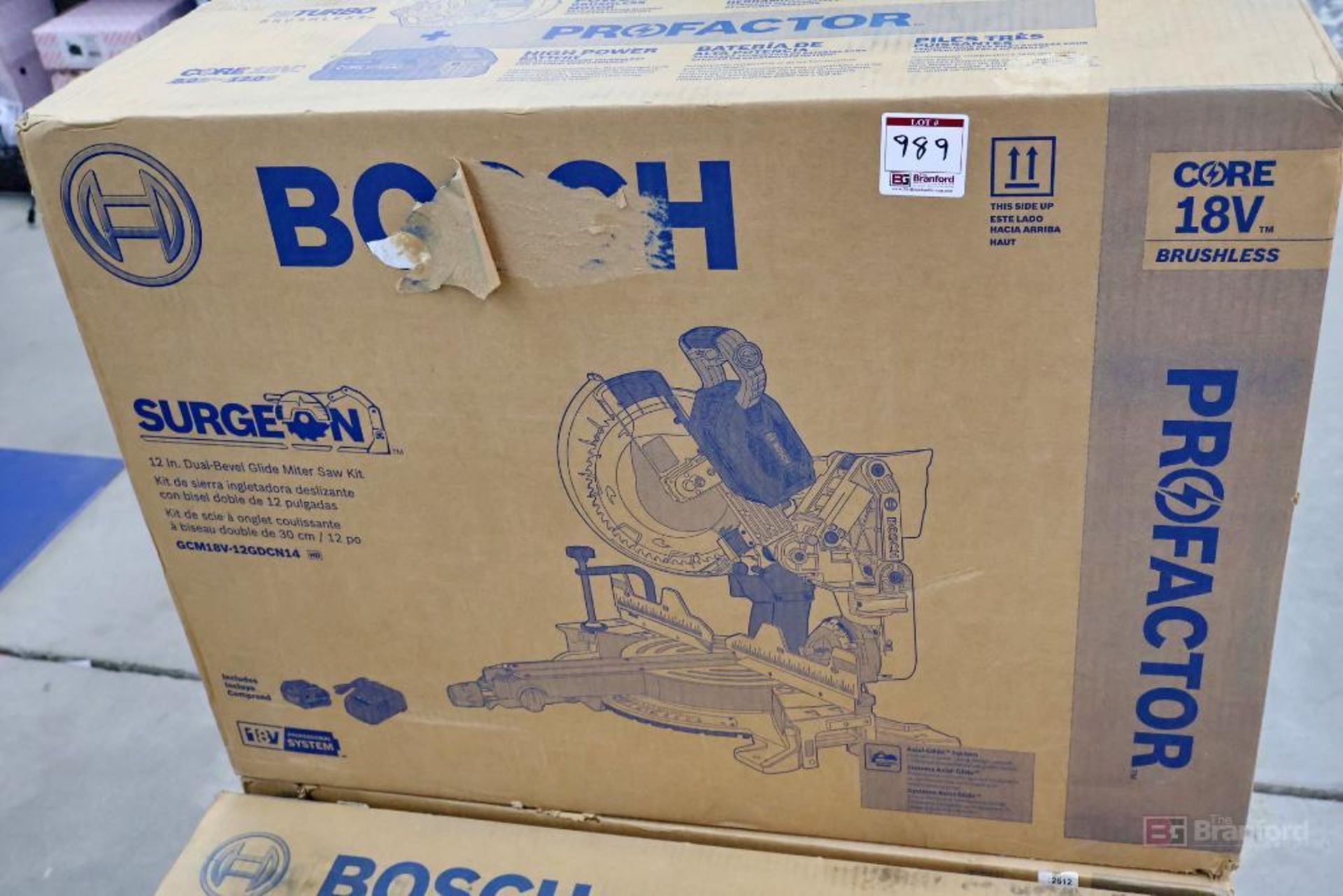 Bosch GCM18V-12GDCN14 ProFactor 12" Dual Bevel Glide Miter Saw Kit - Image 3 of 6