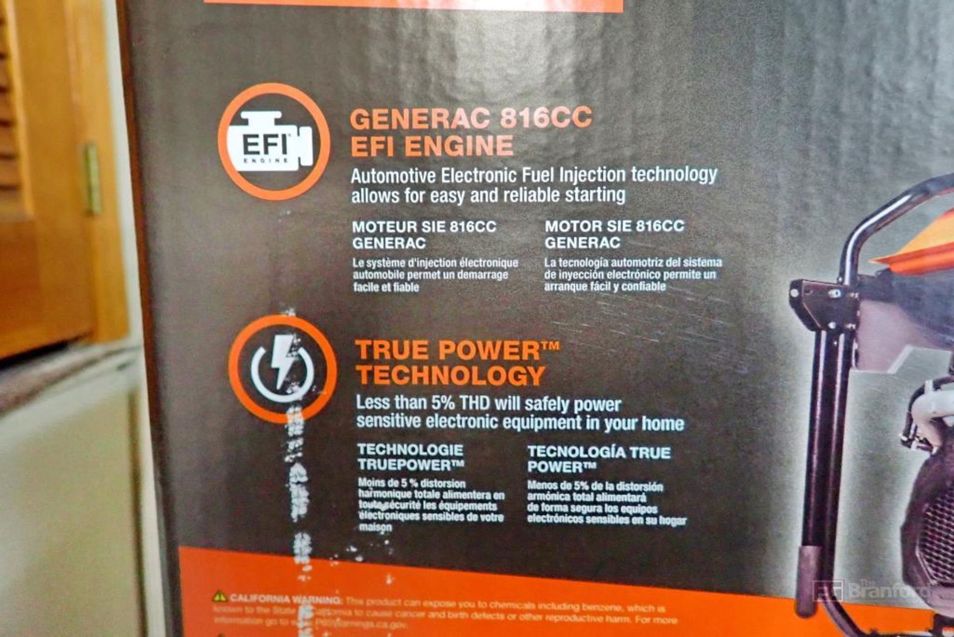 Generac GP15500EFI Gas Powered Generator - Image 4 of 5