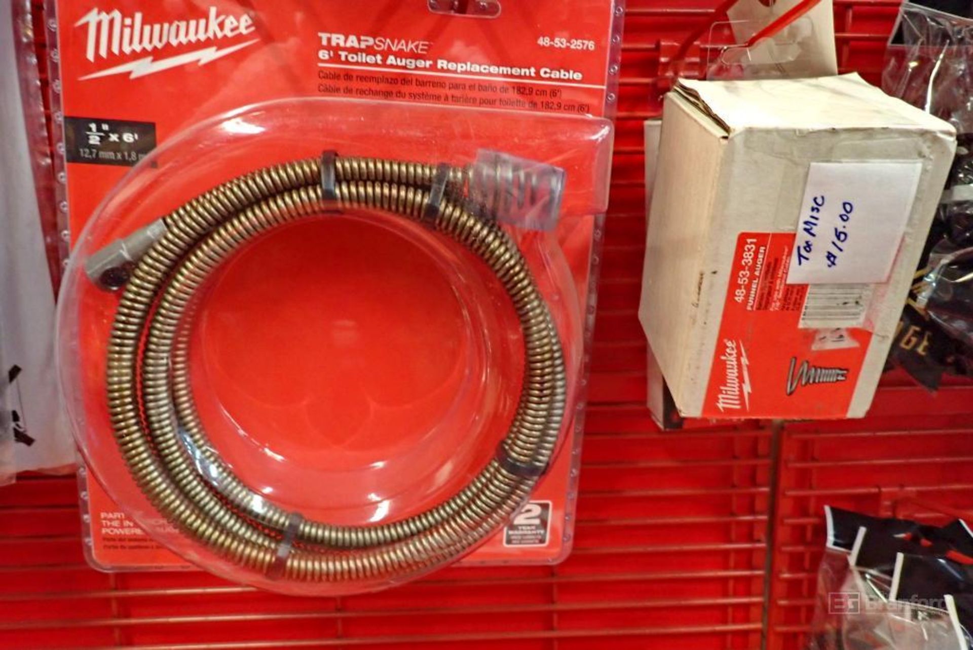 (3) Milwaukee 48-53-2576 TRAPSNAKE 6' Toilet Auger Replacement Cables