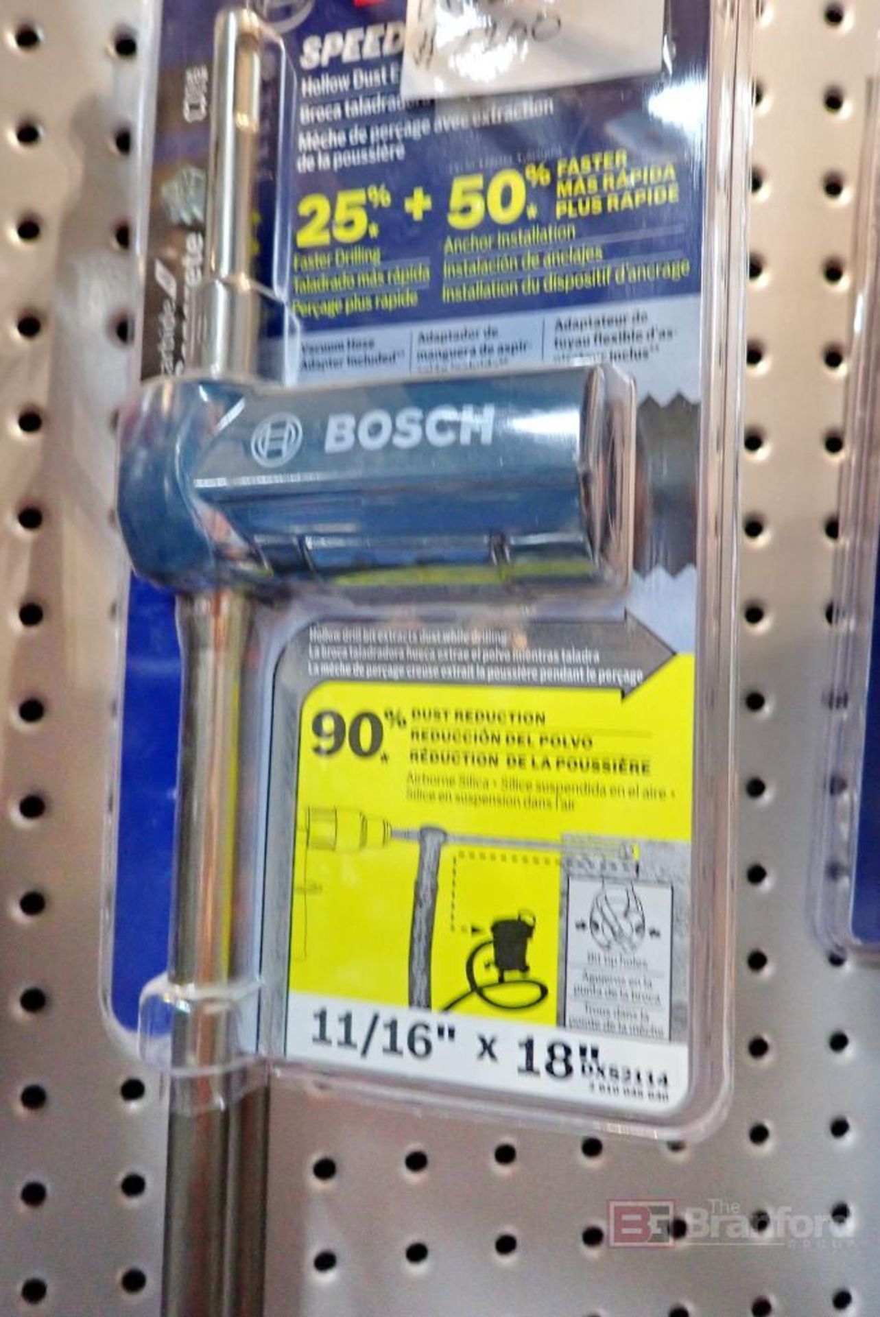 (4) Bosch DXS2124 SpeedClean Hollow Dust Extraction Drill Bits