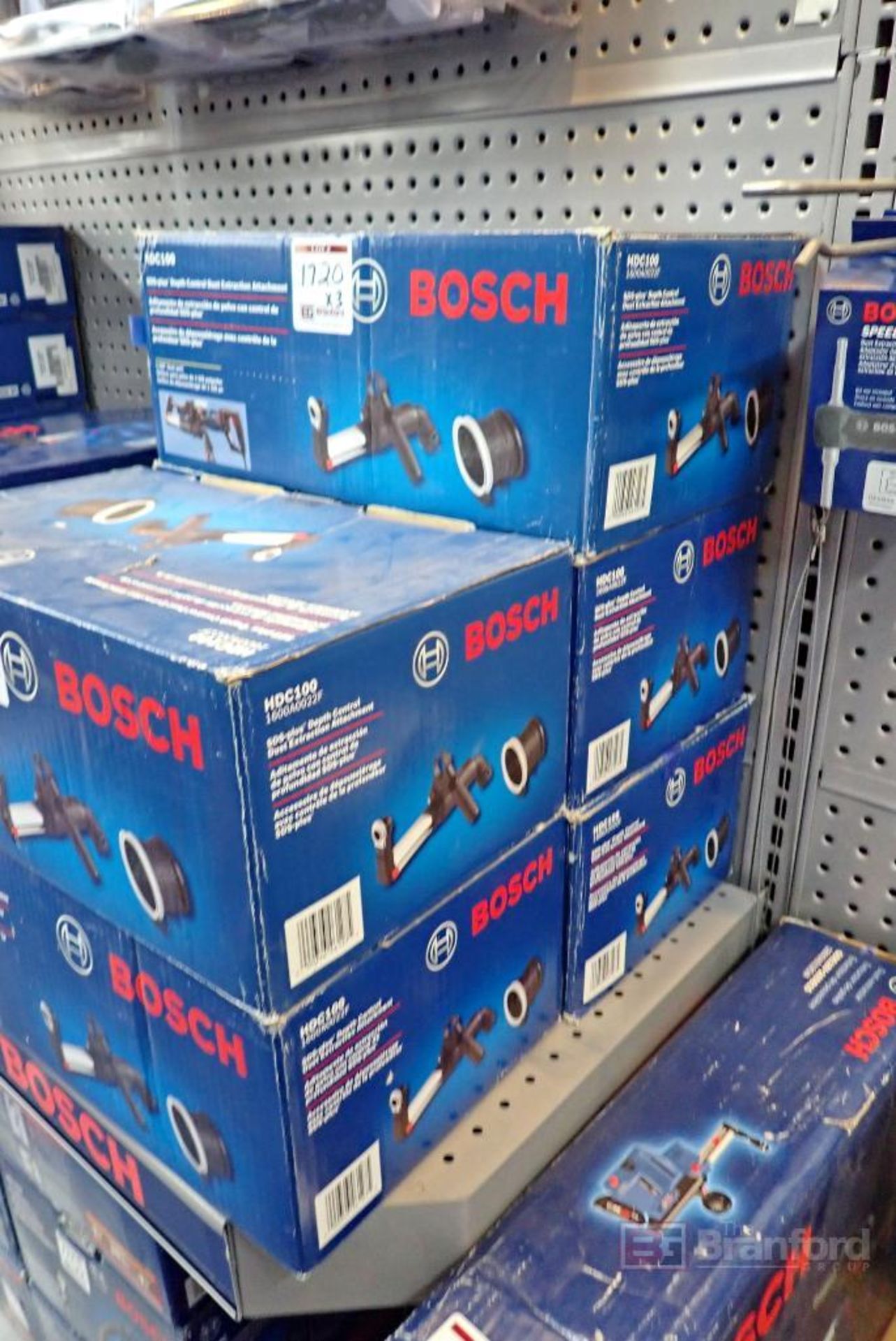 (2) Bosch HDC100 SDS-Plus Depth Control Dust Extraction Attachments