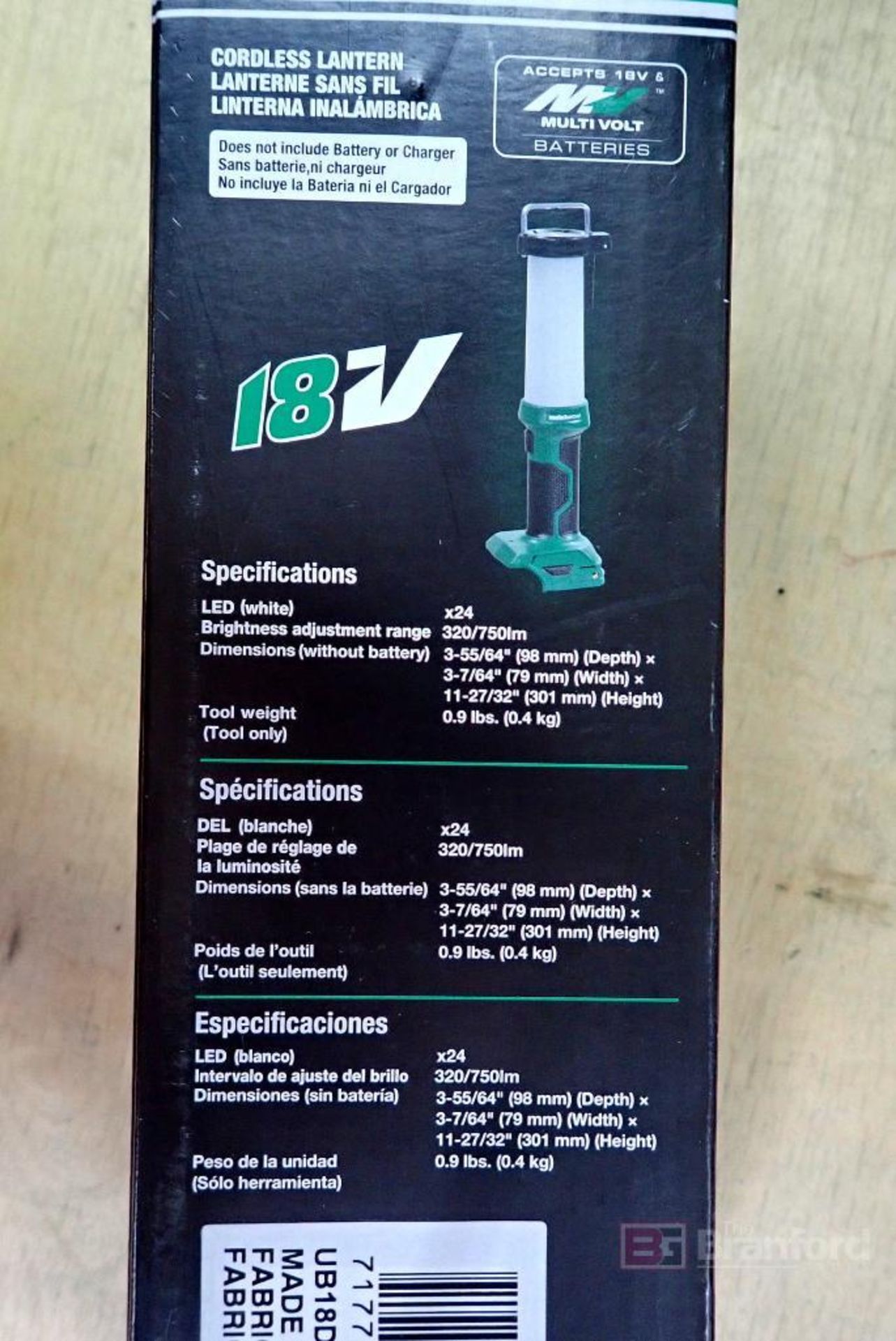 Metabo HPT UB 18DF Q4 Cordless Lantern - Image 4 of 5