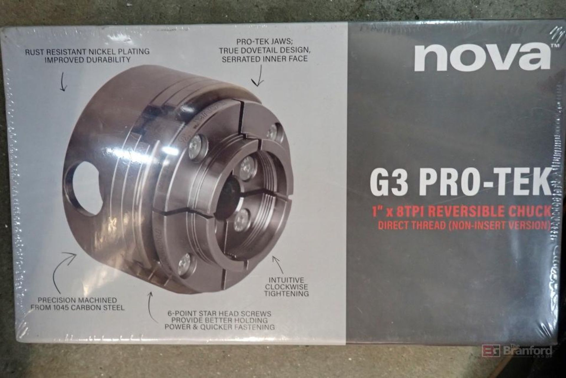NOVA 48291 G3 Pro-Tek 1" x 8TPI Reversible Chuck - Image 4 of 4