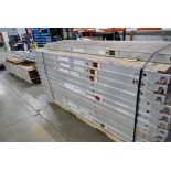 Large Lot of (33) Lynn AP8 Aluminum/Plywood Scaffold Decking Walkboards