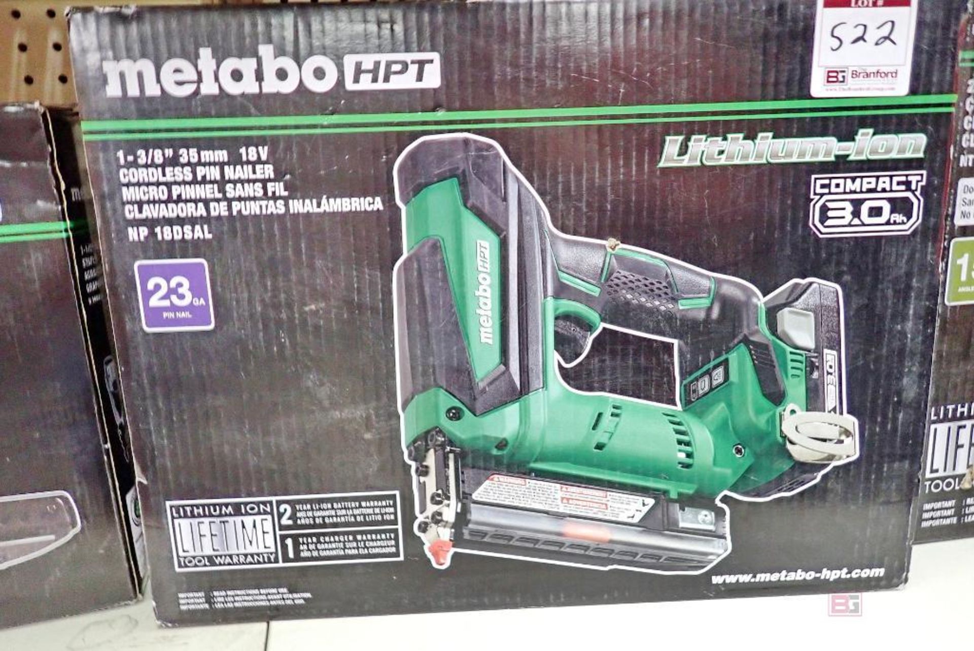 Metabo HPT NP 18DSAL 1-3/8" 35mm 18V Cordless Pin Nailer