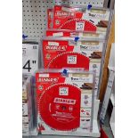 (11) Diablo 12" 84T Trex Saw Blades